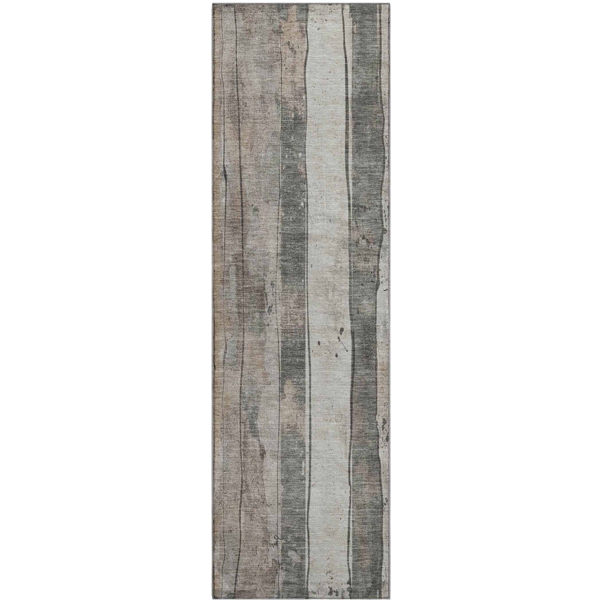 Dublin Machine Washable Transitional Putty Ivory Rug 2'3" x 7'6" #shape_Runner