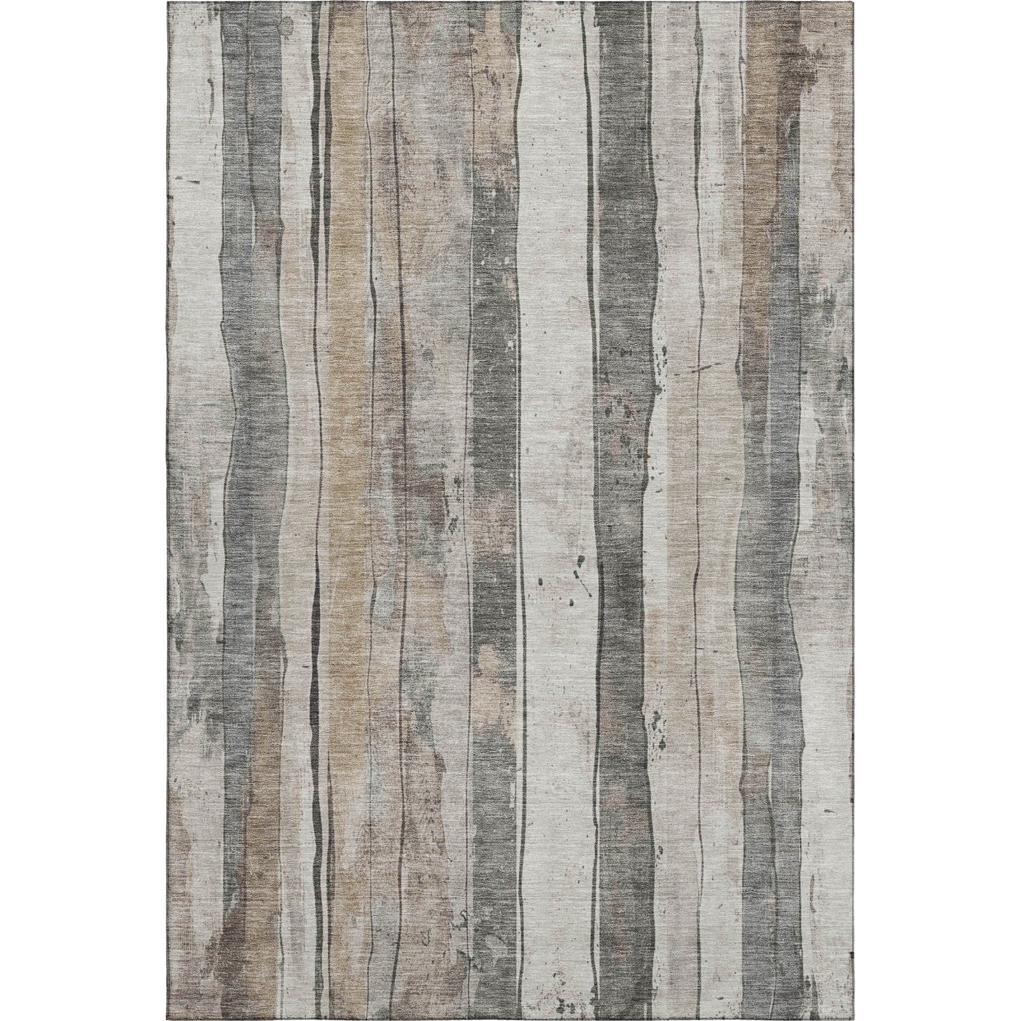 Dublin Machine Washable Transitional Putty Ivory Rug 2'6" x 3'10" #shape_Rectangle