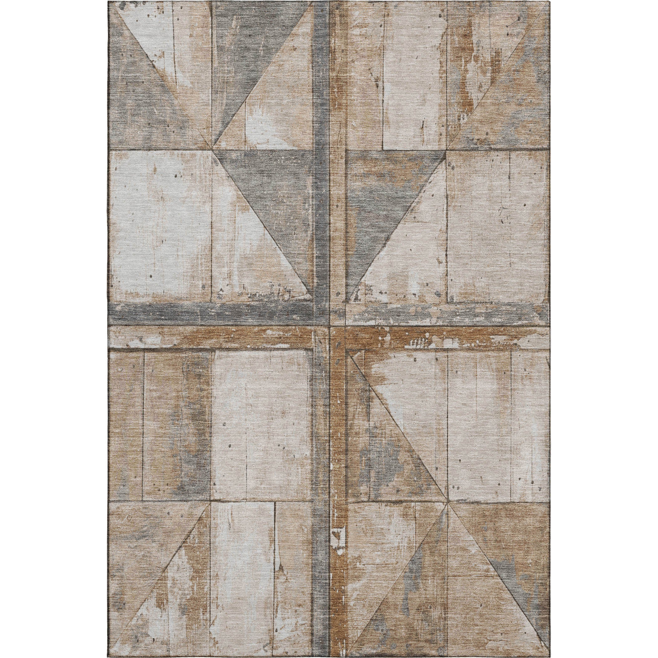 Rome Machine Washable Transitional Copper Orange Rug 2'6" x 3'10" #shape_Rectangle