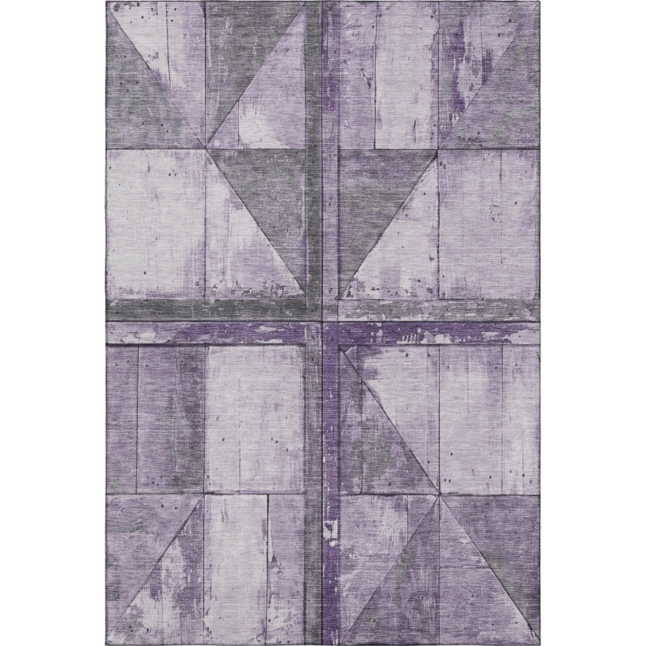 Rome Machine Washable Transitional Purple Rug 2'6" x 3'10" #shape_Rectangle