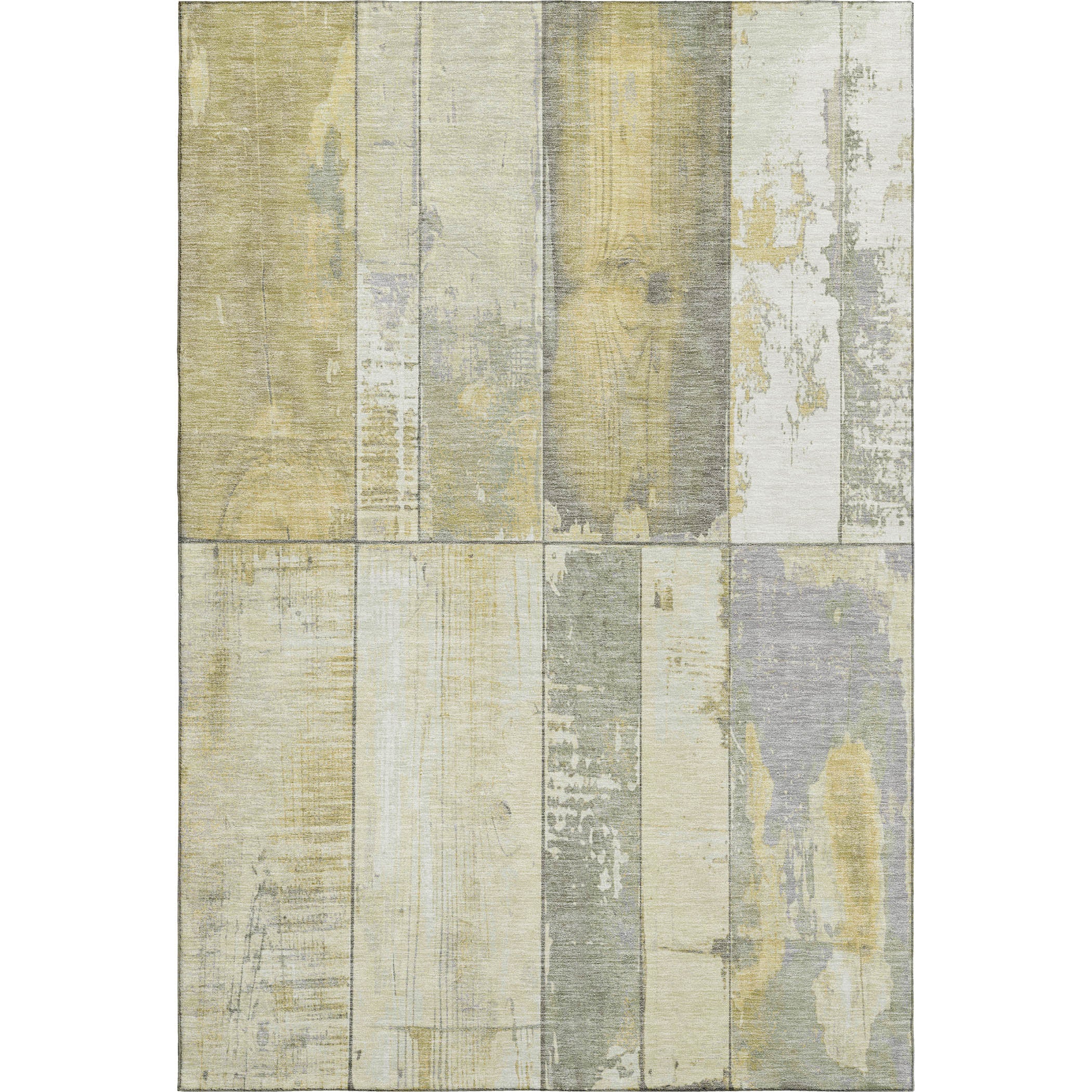 Santorini Machine Washable Transitional Gold Rug 2'6" x 3'10" #shape_Rectangle