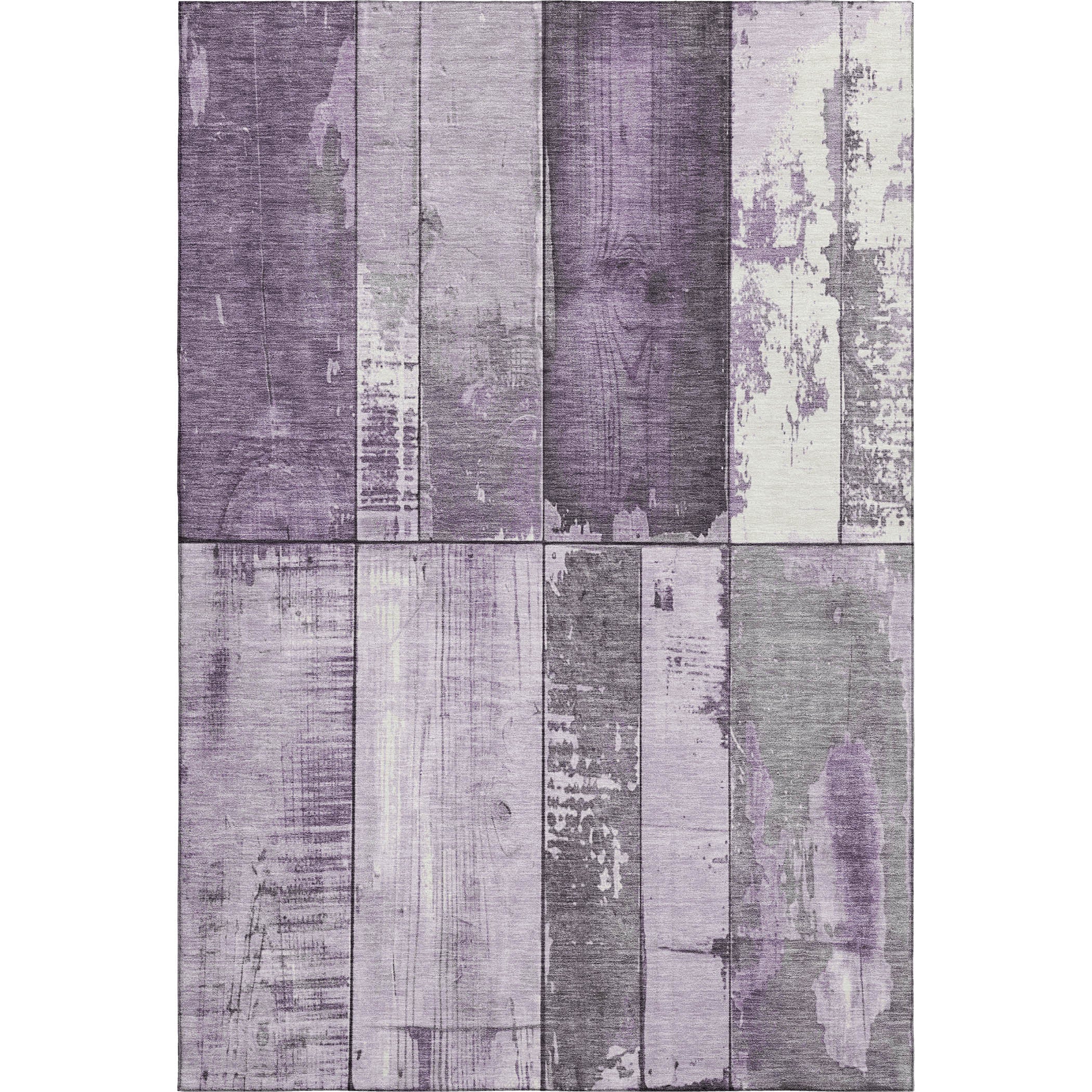 Santorini Machine Washable Transitional Purple Rug 2'6" x 3'10" #shape_Rectangle