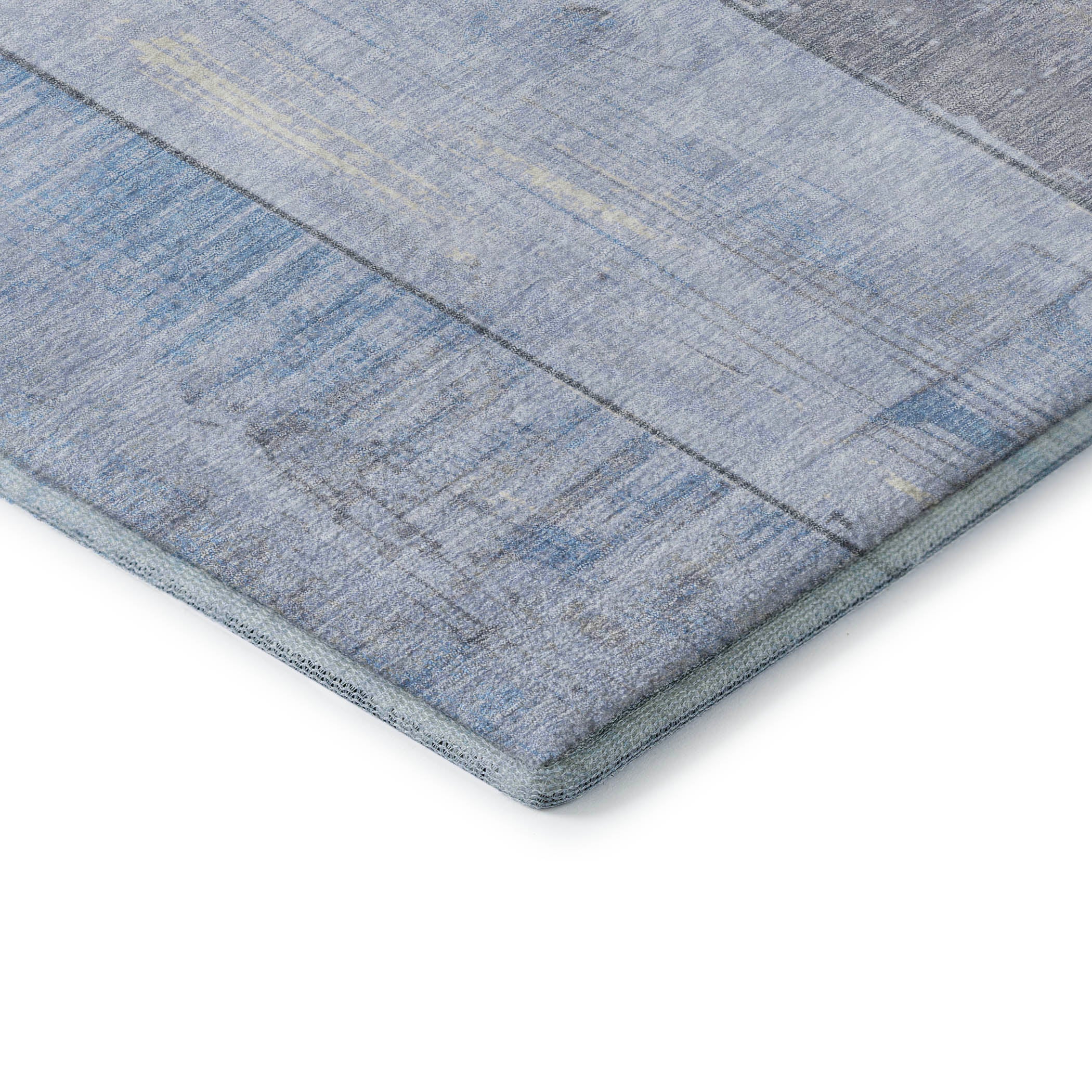 Santorini Machine Washable Transitional Sky Blue Rug 1'8" x 2'6" #shape_Rectangle