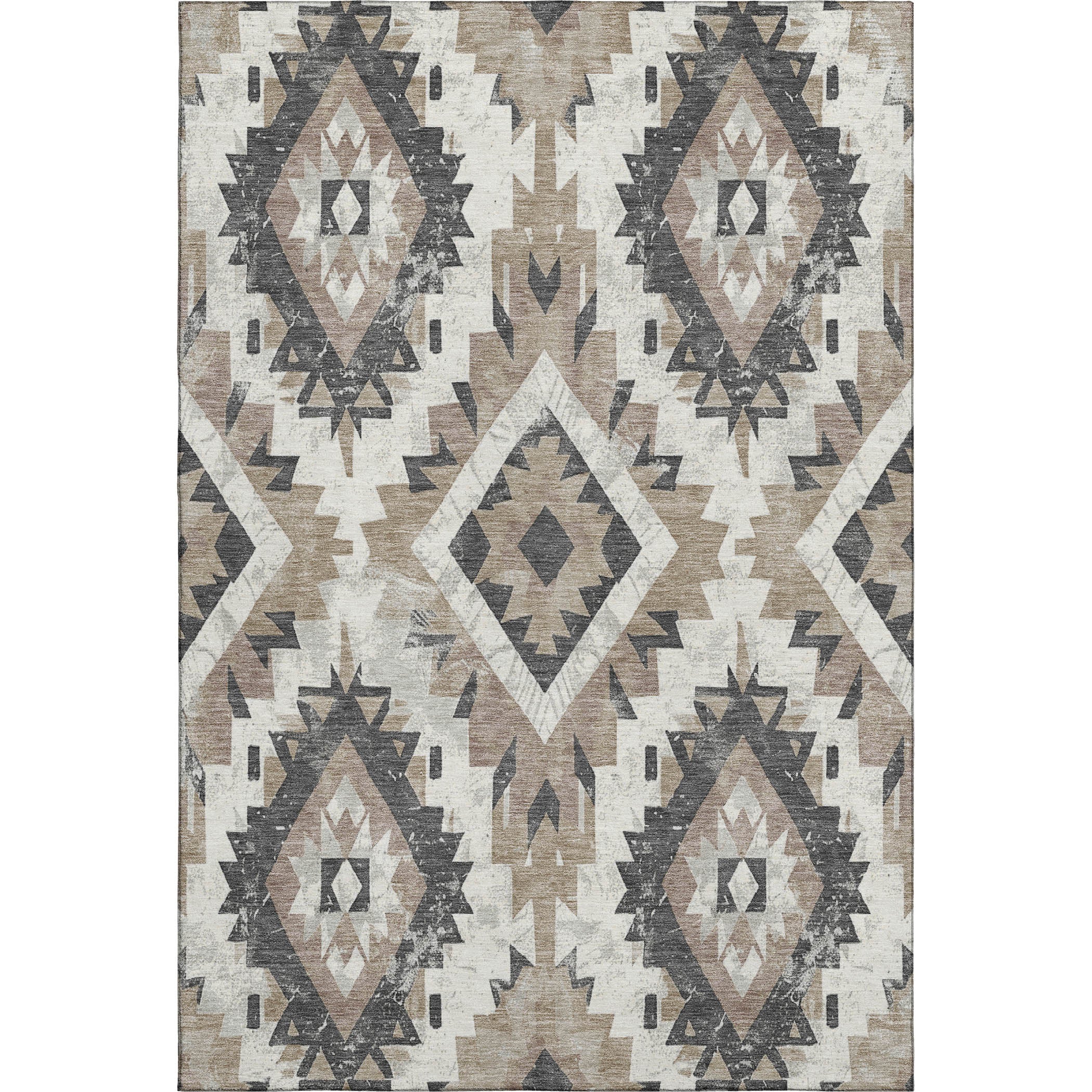 Reykjavik Machine Washable Transitional Taupe Brown Rug 2'6" x 3'10" #shape_Rectangle