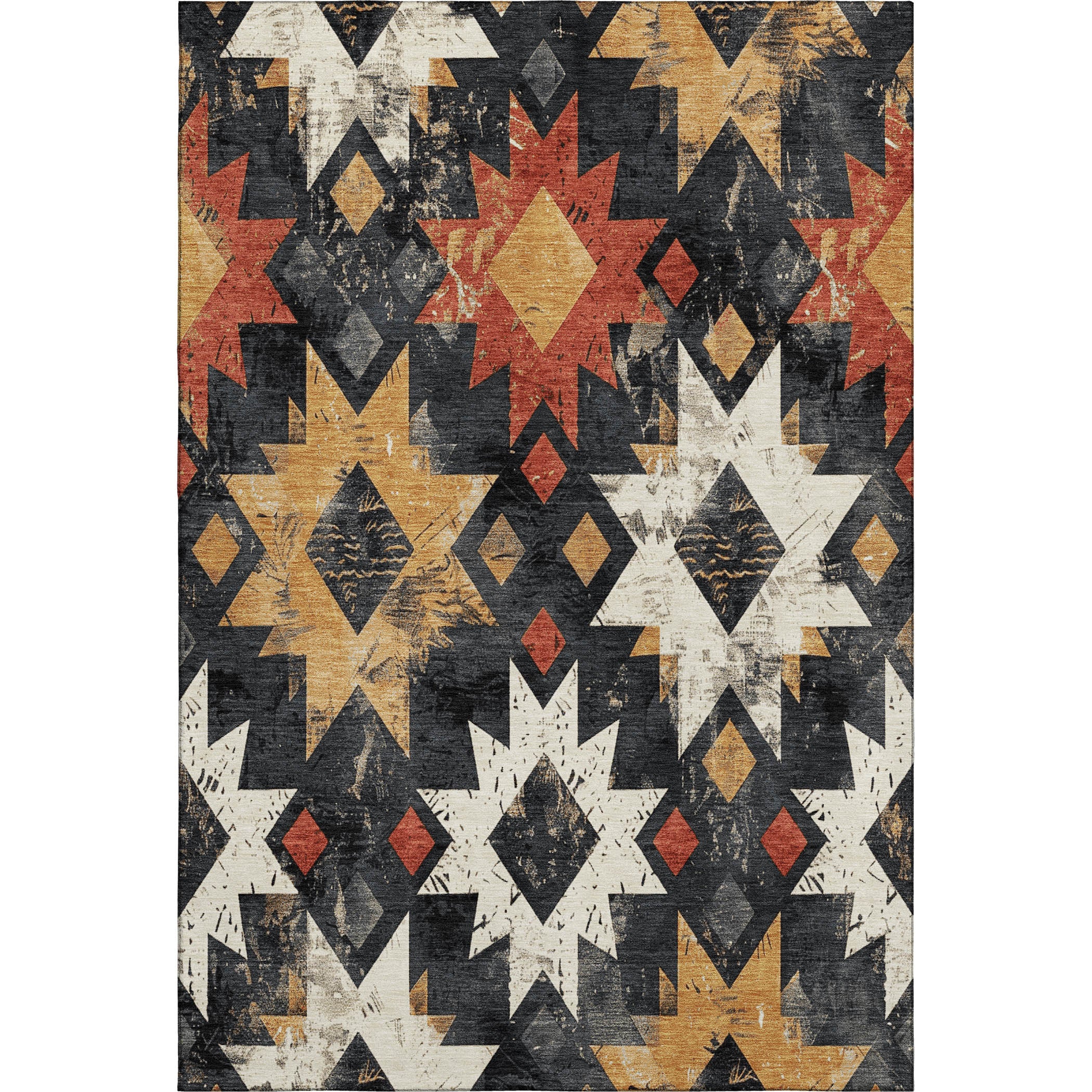 Valletta Machine Washable Transitional Black Rug 2'6" x 3'10" #shape_Rectangle