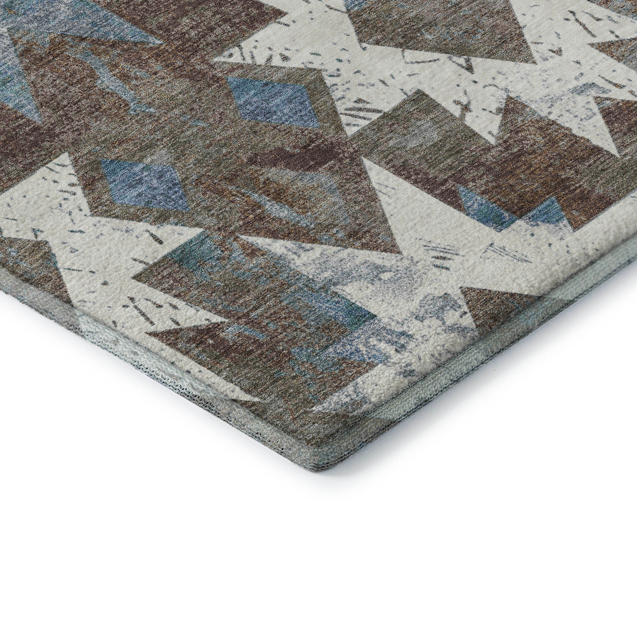 Valletta Machine Washable Transitional Brown Rug 1'8" x 2'6" #shape_Rectangle