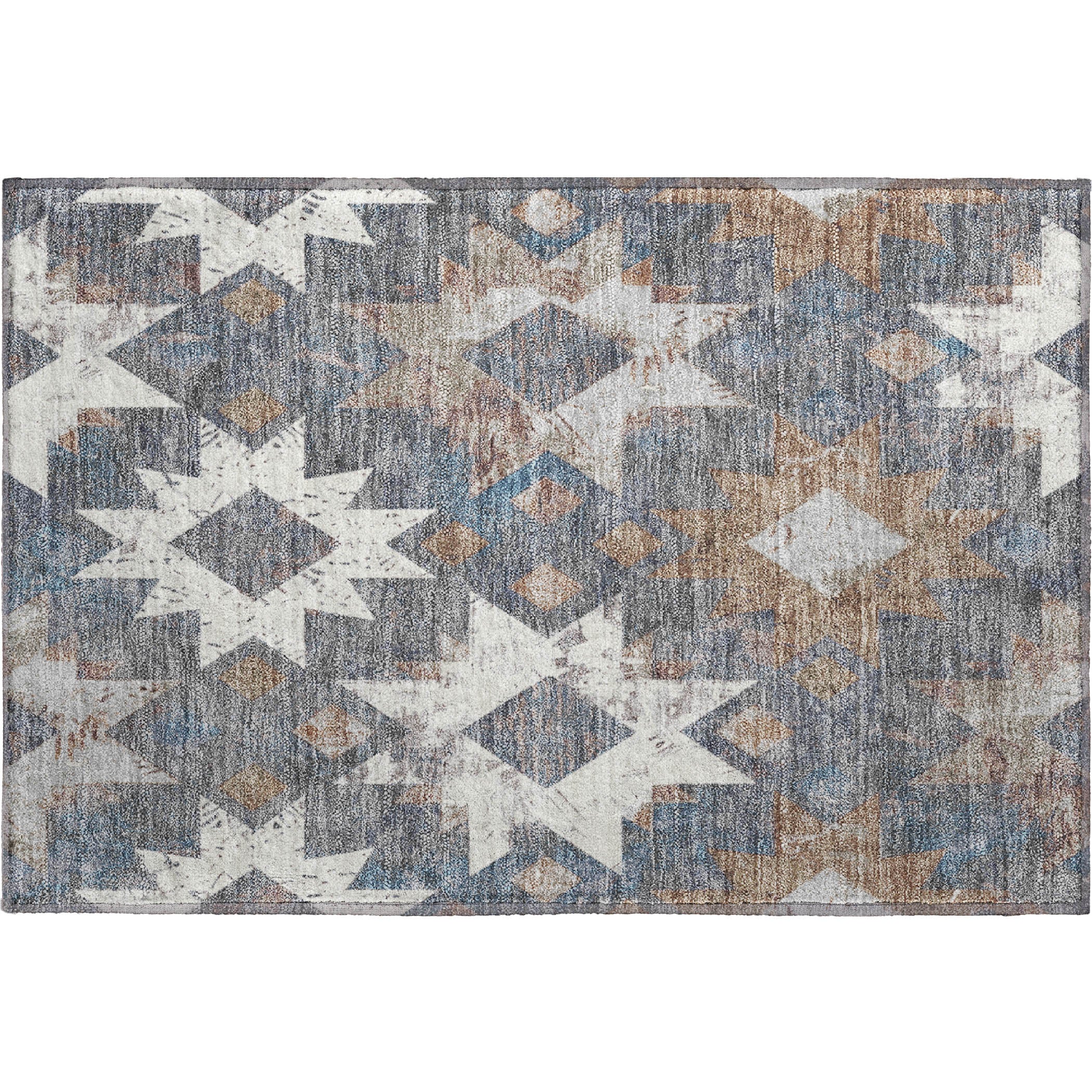 Valletta Machine Washable Transitional Gray Rug 1'8" x 2'6" #shape_Rectangle