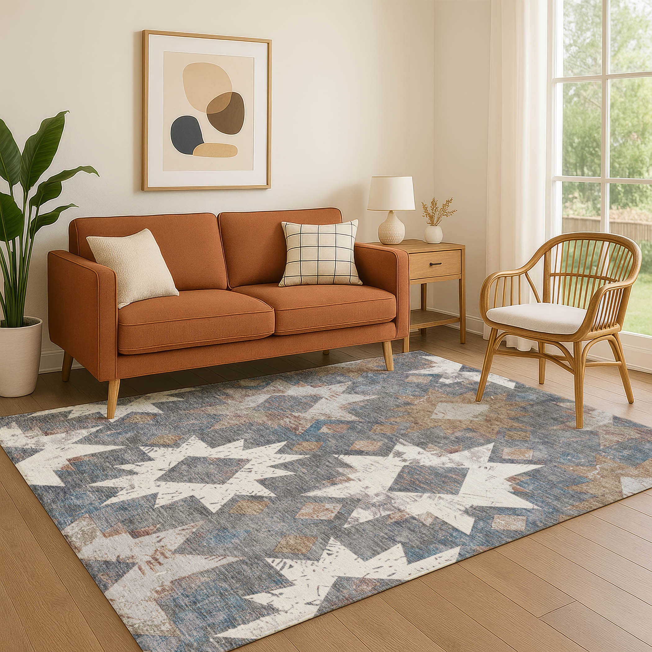 Valletta Machine Washable Transitional Gray Rug 2'6" x 3'10" #shape_Rectangle