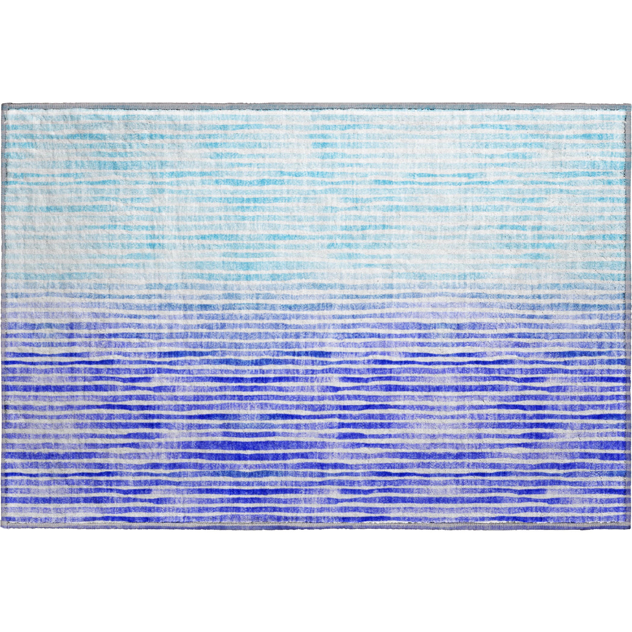 Sarajevo Machine Washable Coastal Blue Rug 1'8" x 2'6" #shape_Rectangle