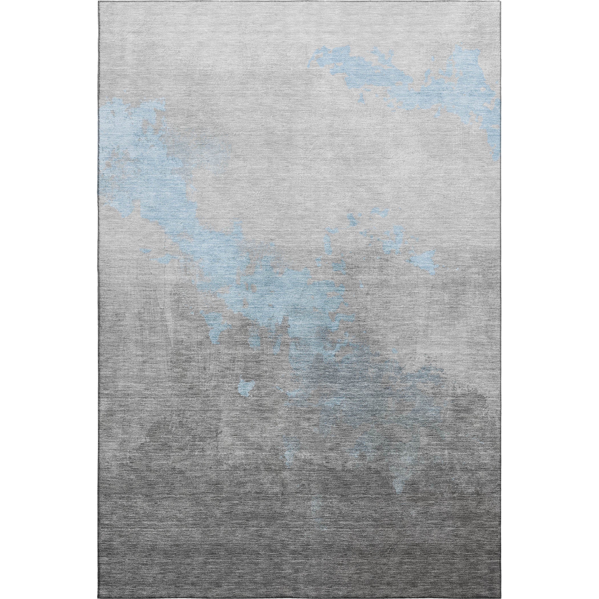 Cartagena Machine Washable Transitional Blue Rug 2'6" x 3'10" #shape_Rectangle