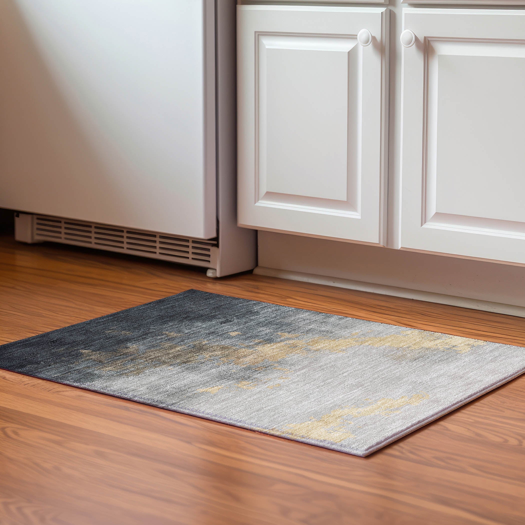Cartagena Machine Washable Transitional Gold Rug 1'8" x 2'6" #shape_Rectangle