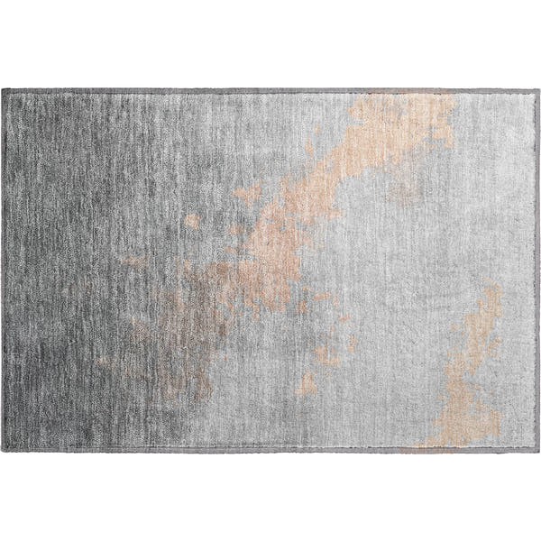 Cartagena Machine Washable Transitional Peach Orange Rug 1'8" x 2'6"