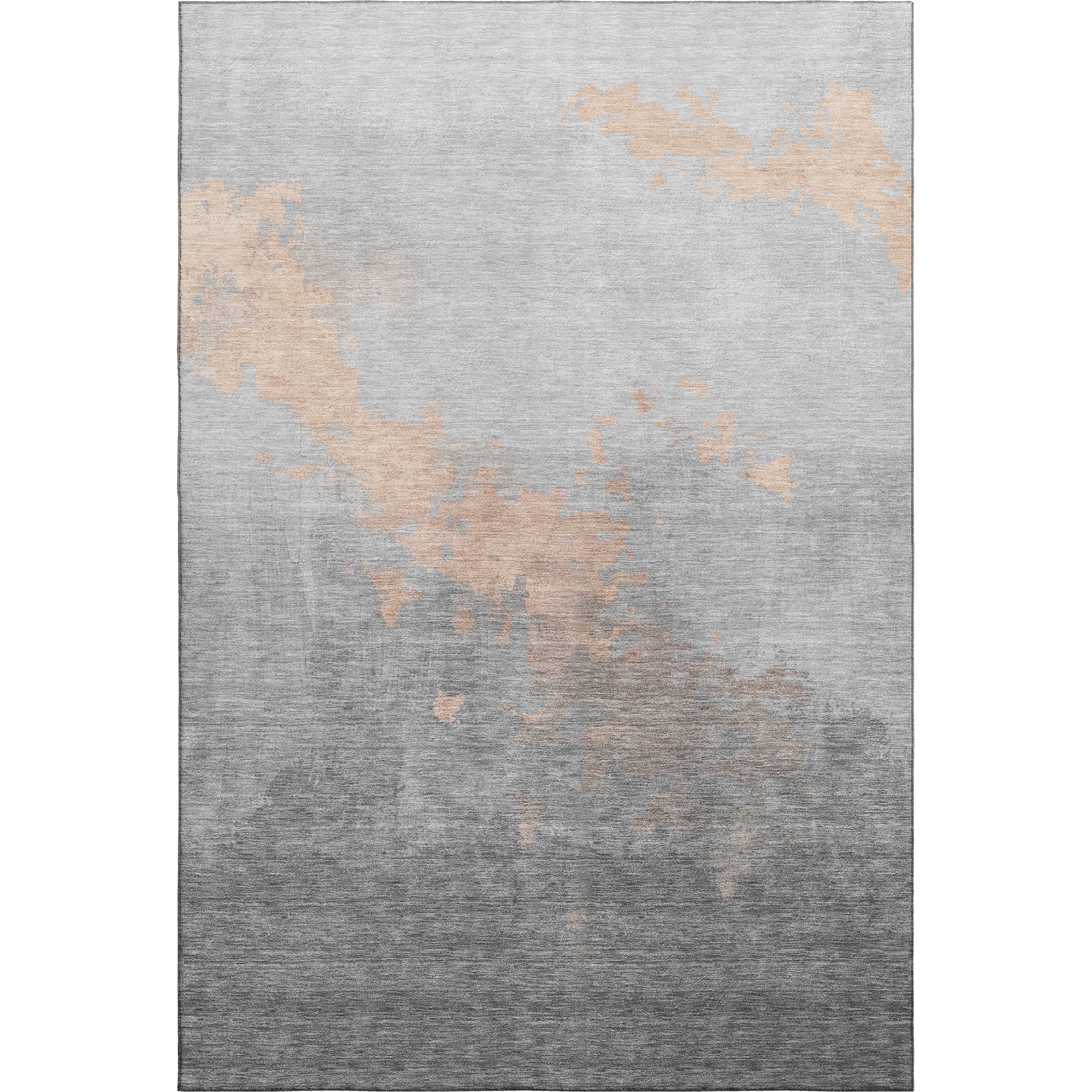 Cartagena Machine Washable Transitional Peach Orange Rug 2'6" x 3'10" #shape_Rectangle