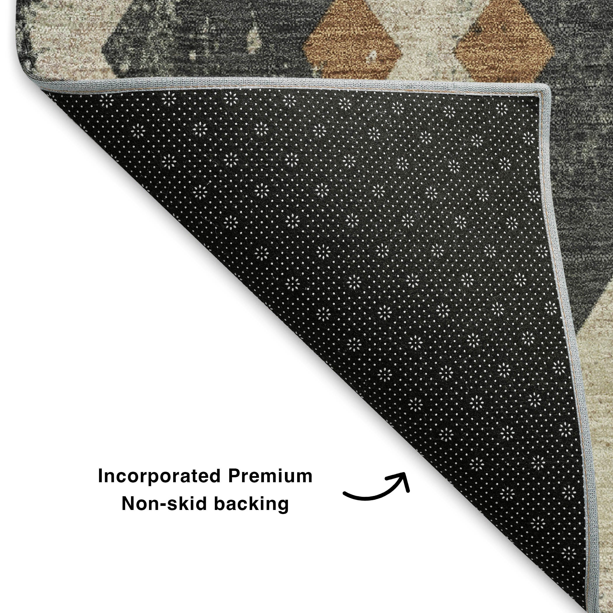 Mostar Machine Washable Transitional Beige Brown Rug 1'8" x 2'6" #shape_Rectangle