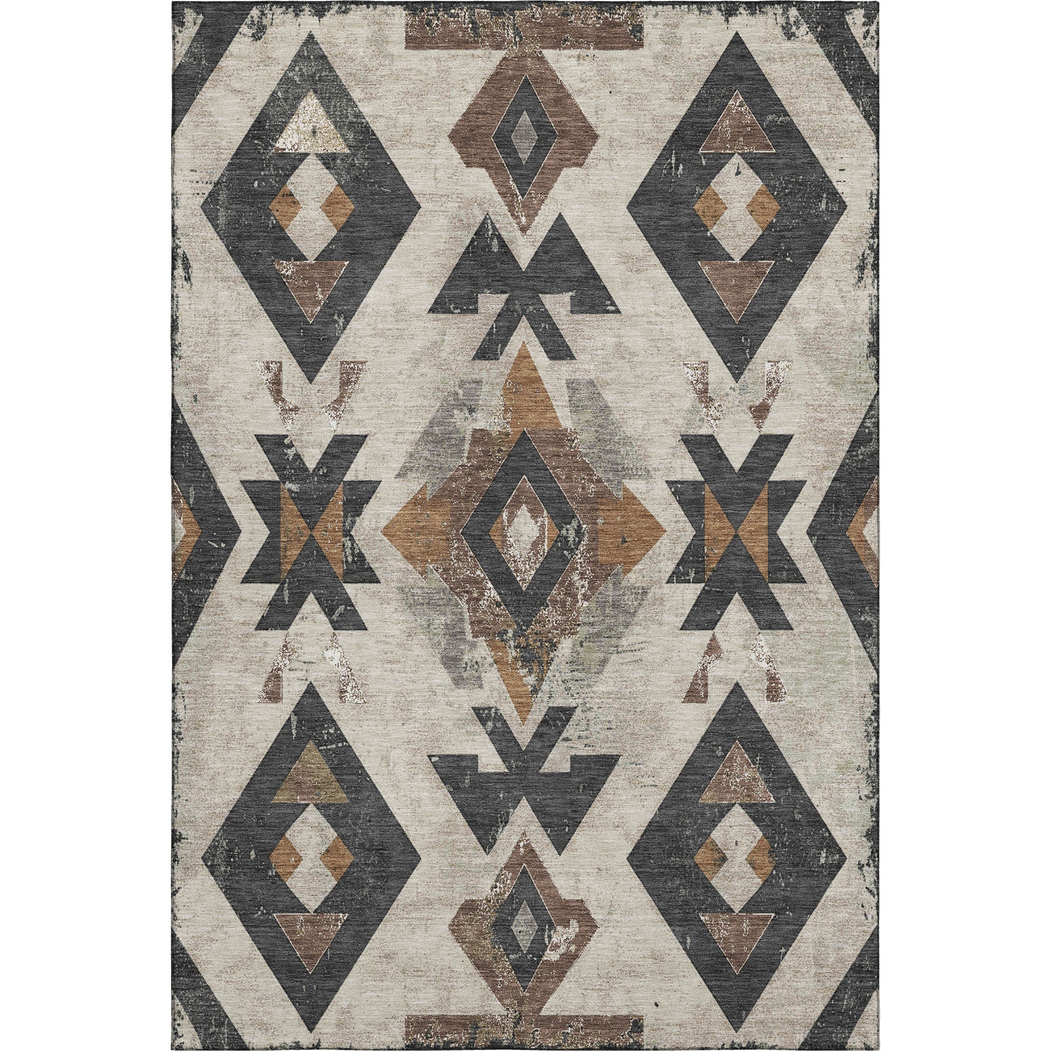 Mostar Machine Washable Transitional Beige Brown Rug 2'6" x 3'10" #shape_Rectangle