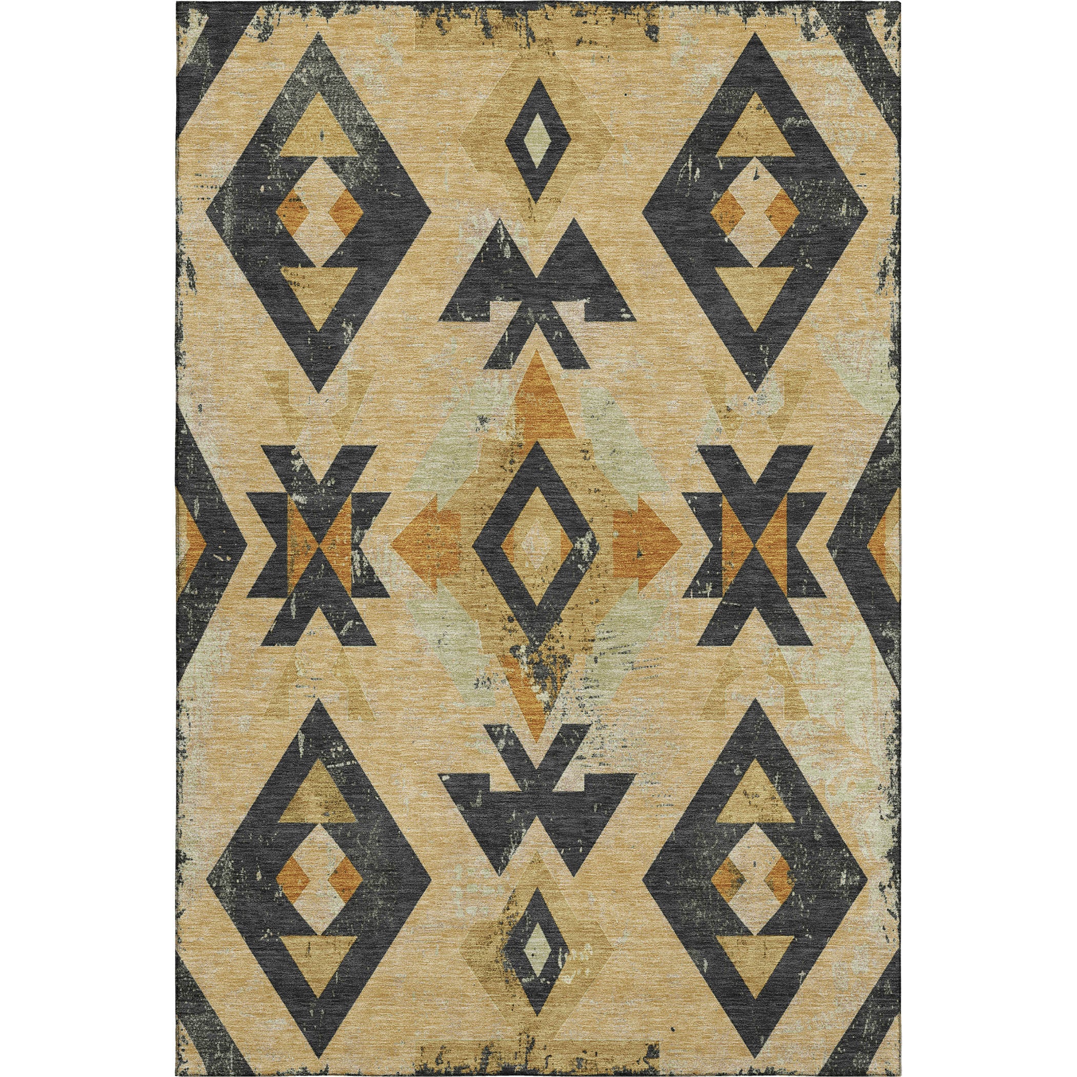 Mostar Machine Washable Transitional Gold Rug 2'6" x 3'10" #shape_Rectangle