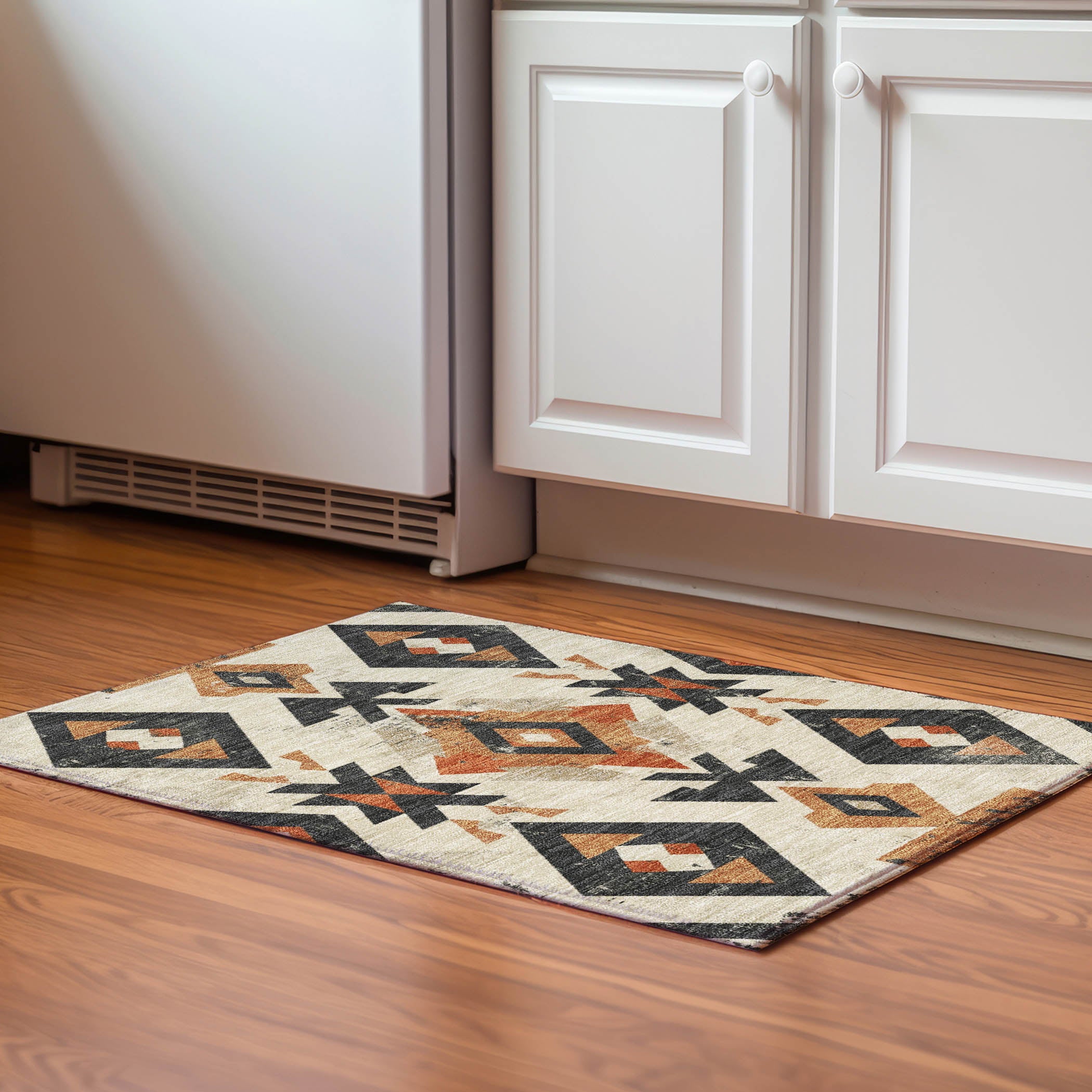 Mostar Machine Washable Transitional Ivory Rug 1'8" x 2'6" #shape_Rectangle