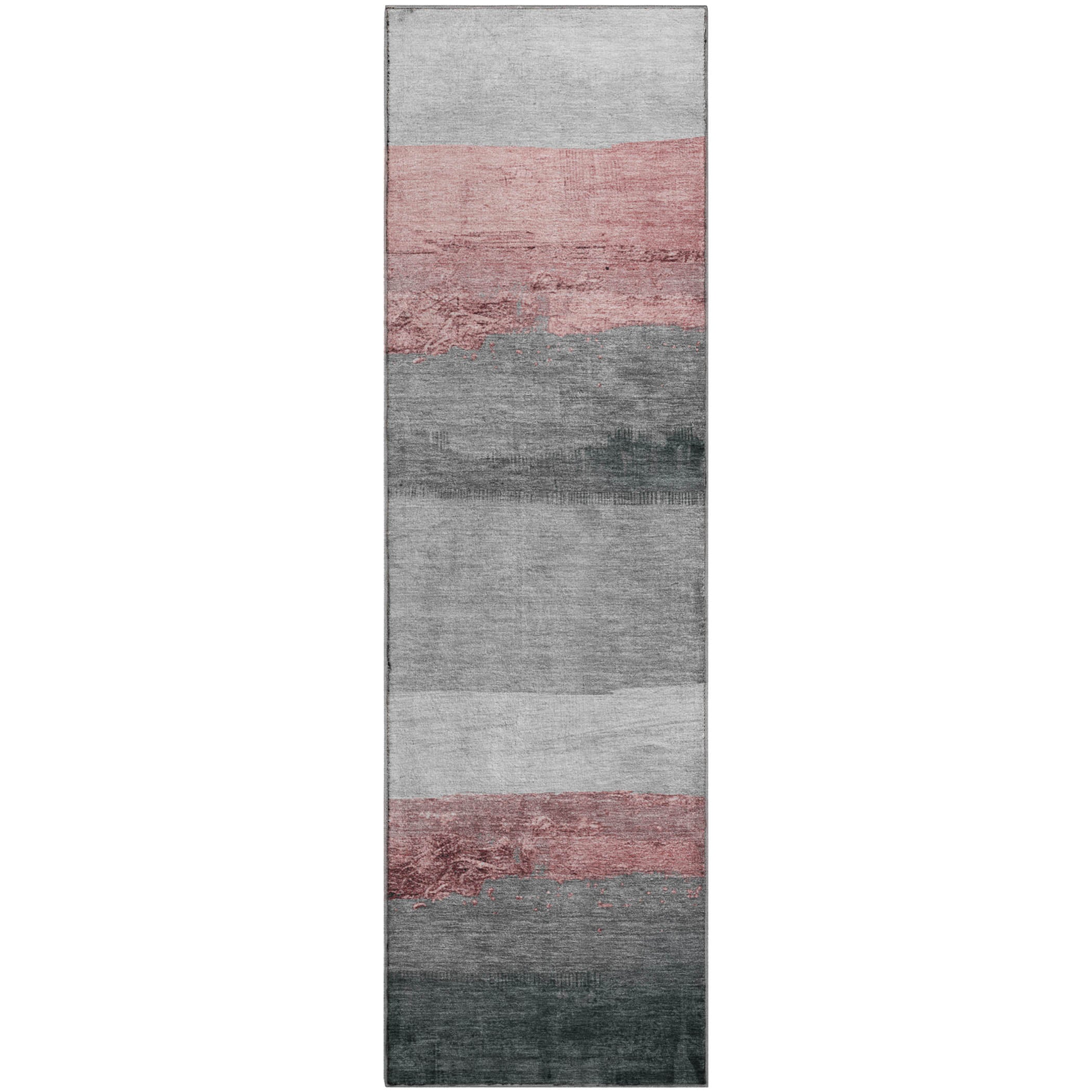 Nairobi Machine Washable Transitional Blush Pink Rug 2'3" x 7'6" #shape_Runner