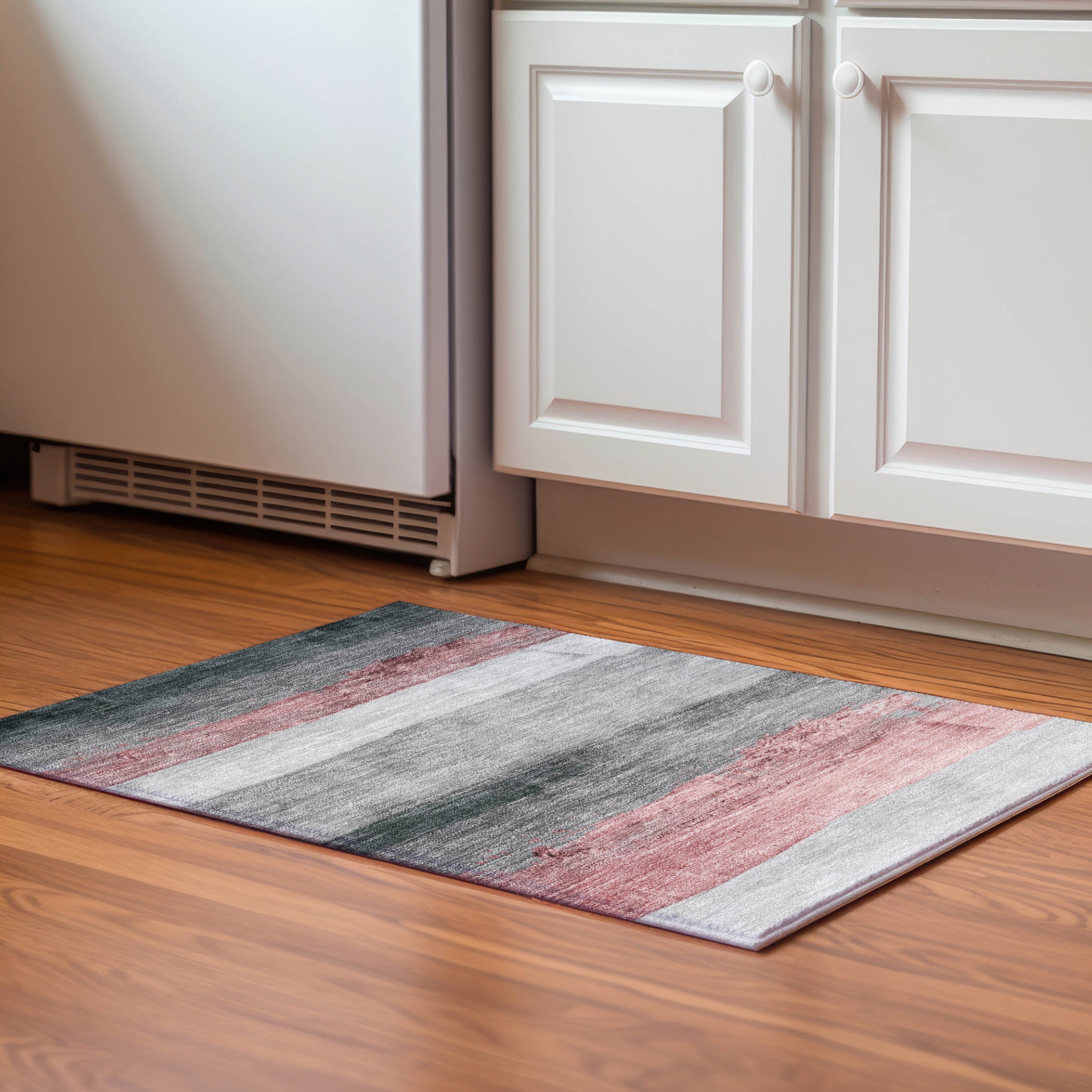 Nairobi Machine Washable Transitional Blush Pink Rug 1'8" x 2'6" #shape_Rectangle