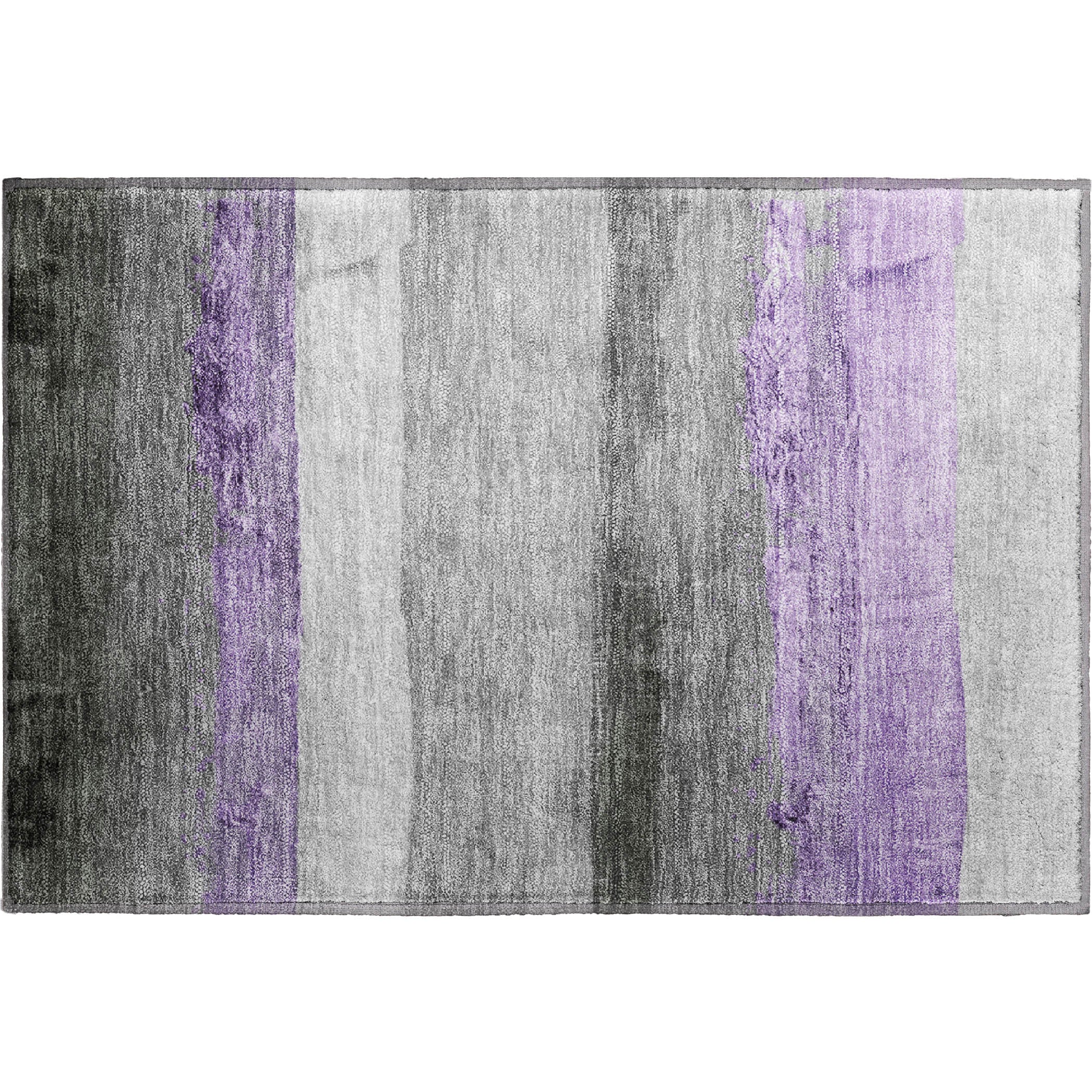Nairobi Machine Washable Transitional Lavender Purple Rug 1'8" x 2'6" #shape_Rectangle