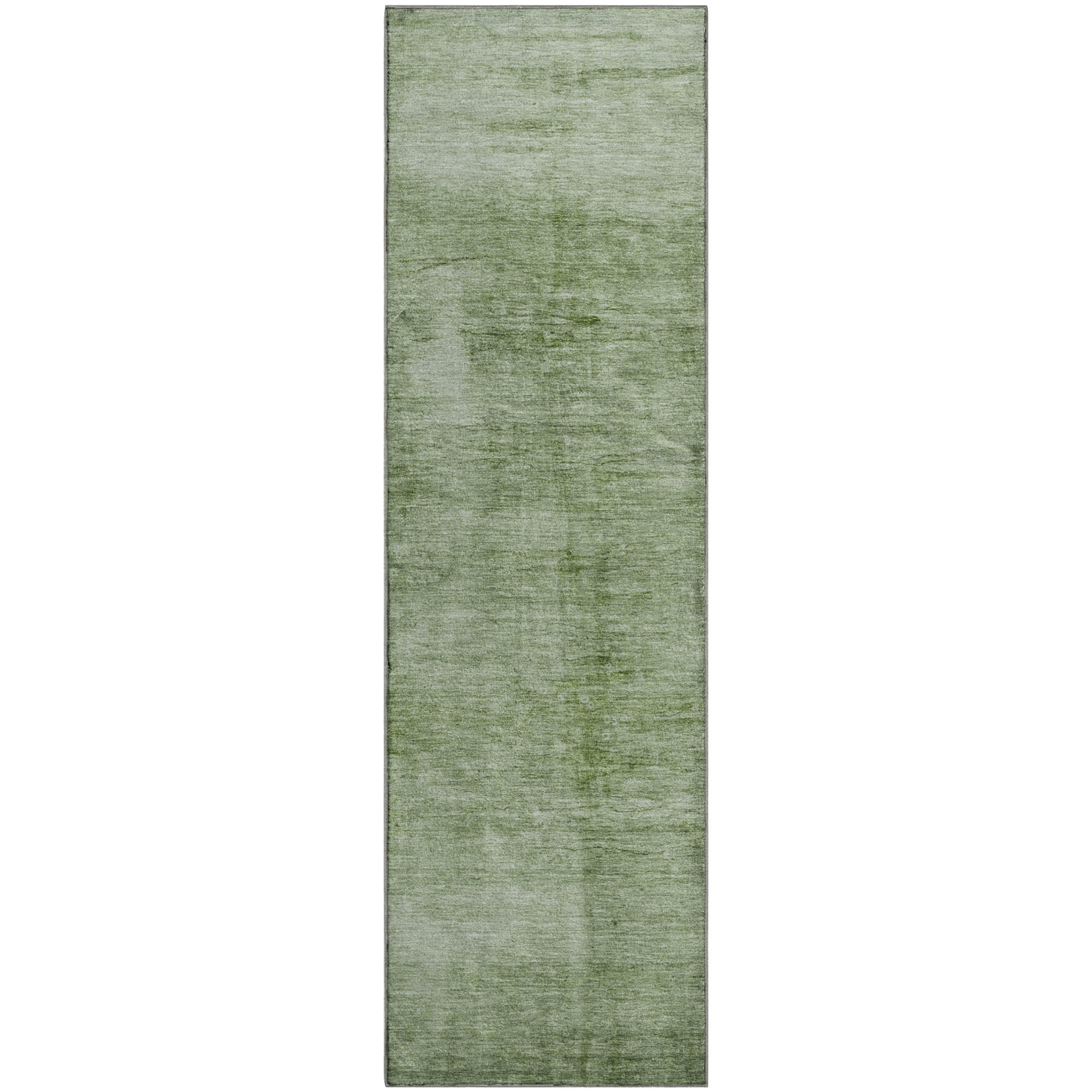 Cairo Machine Washable Transitional Aloe Green Rug 2'3" x 7'6" #shape_Runner