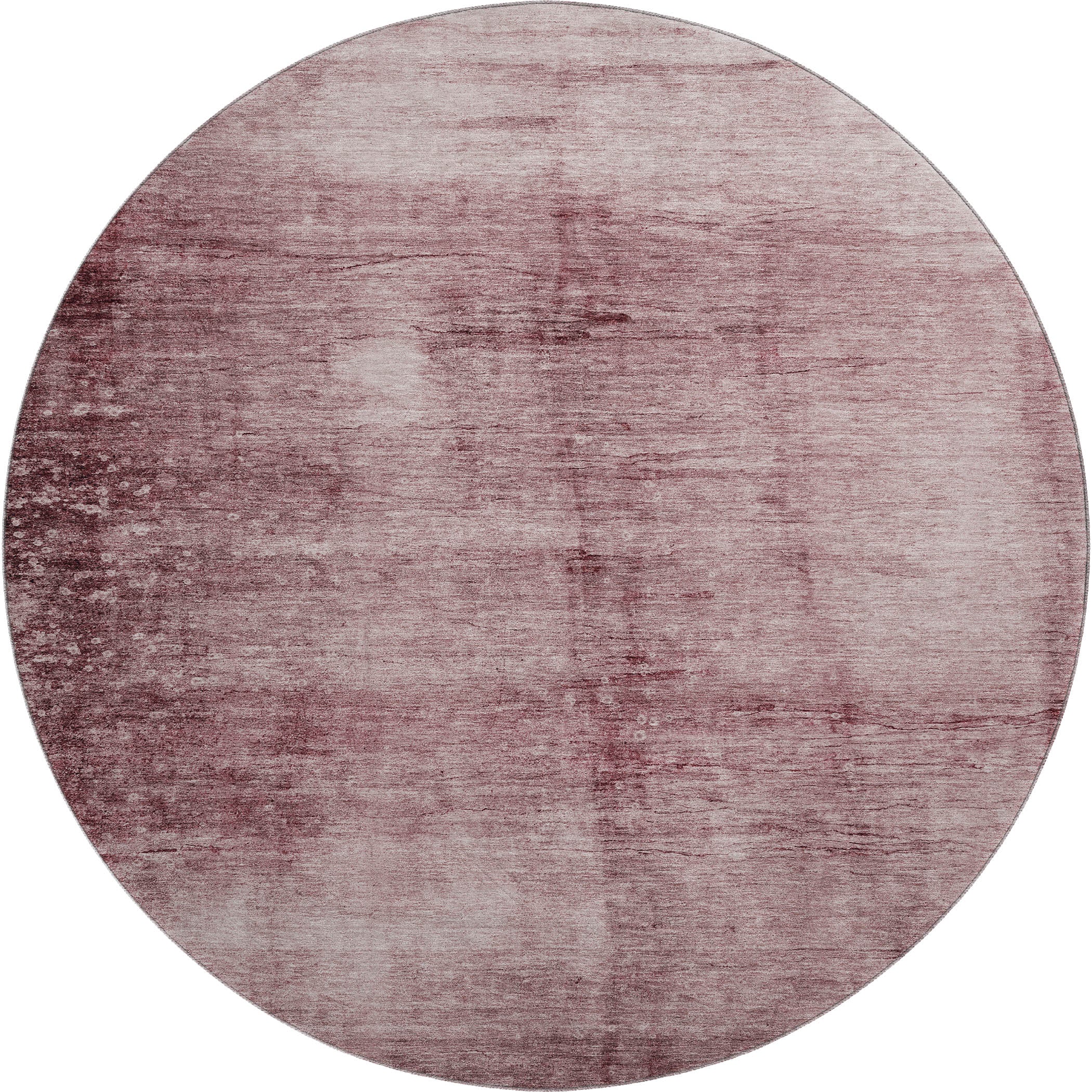 Cairo Machine Washable Transitional Blush Pink Rug 8' x 8' #shape_Round