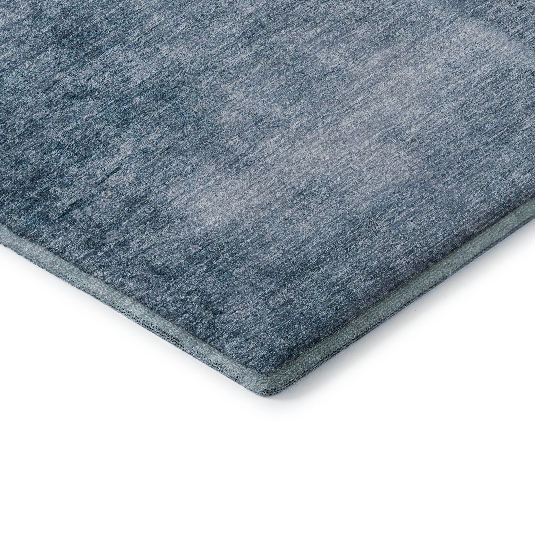 Cairo Machine Washable Transitional Denim Blue Rug 1'8" x 2'6" #shape_Rectangle