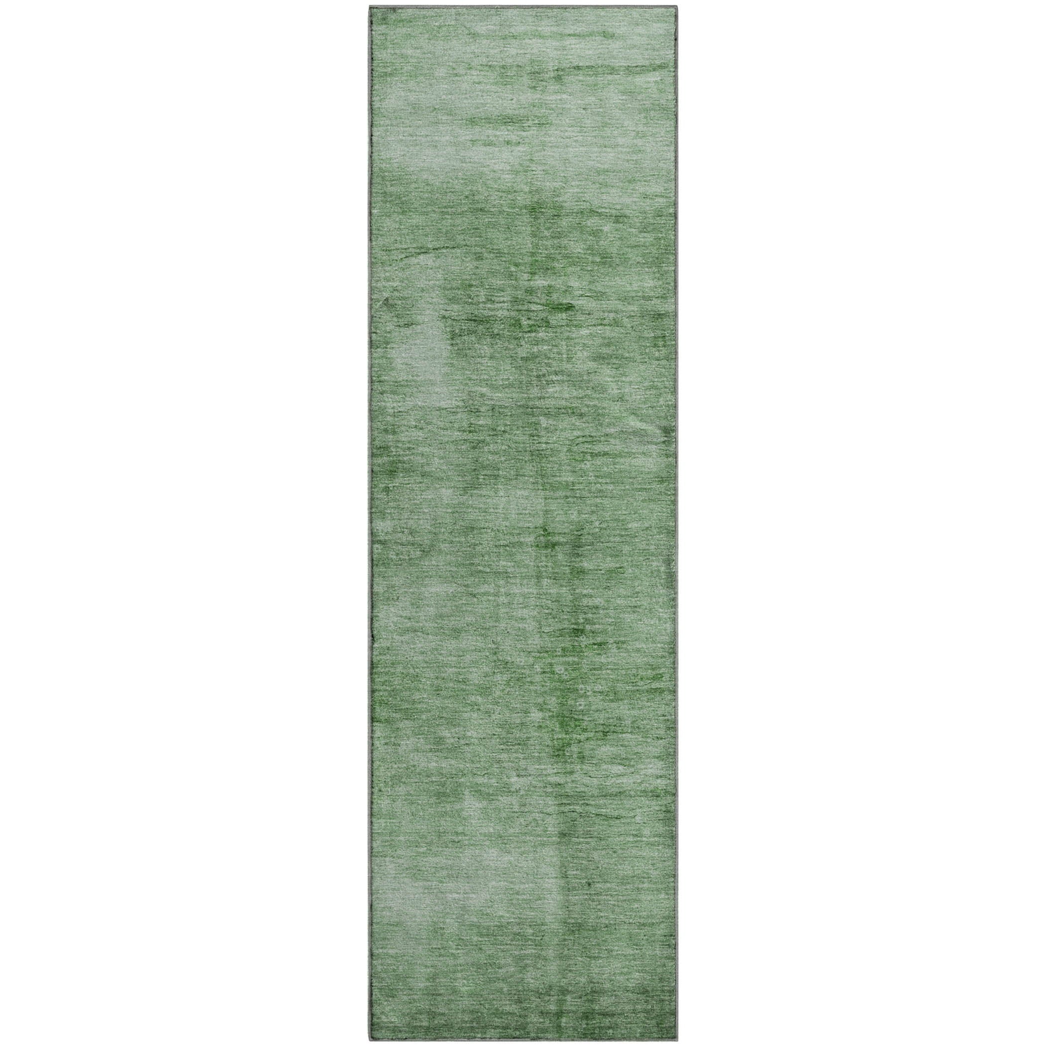 Cairo Machine Washable Transitional Green Rug 2'3" x 7'6" #shape_Runner