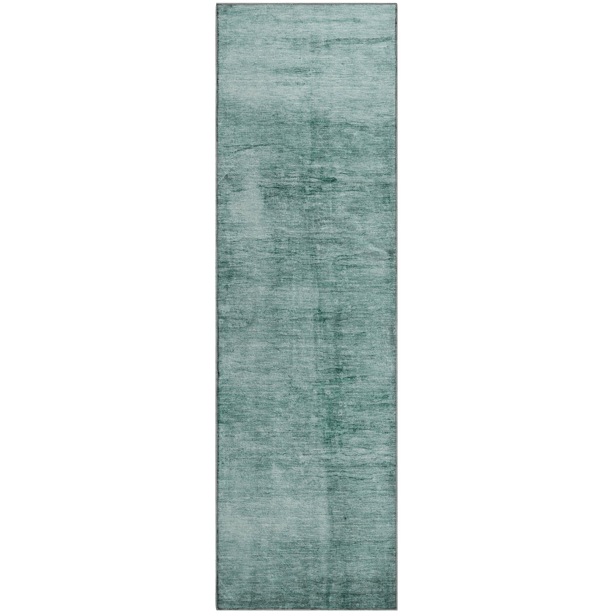 Cairo Machine Washable Transitional Teal Rug 2'3" x 7'6" #shape_Runner