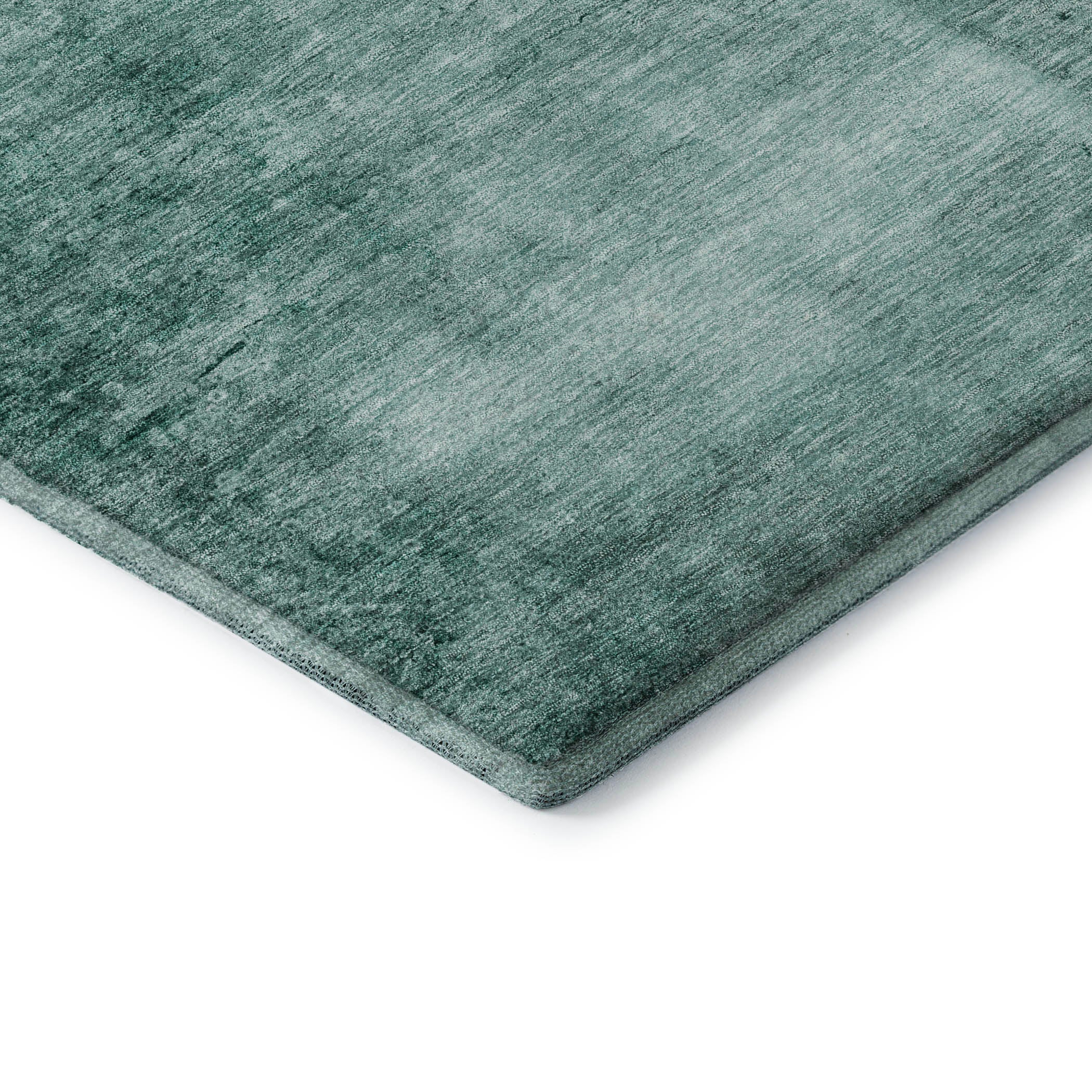 Cairo Machine Washable Transitional Teal Rug 1'8" x 2'6" #shape_Rectangle