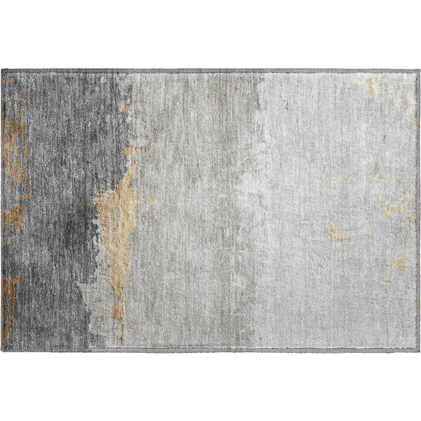 Zanzibar Machine Washable Transitional Gold Rug 1'8" x 2'6"