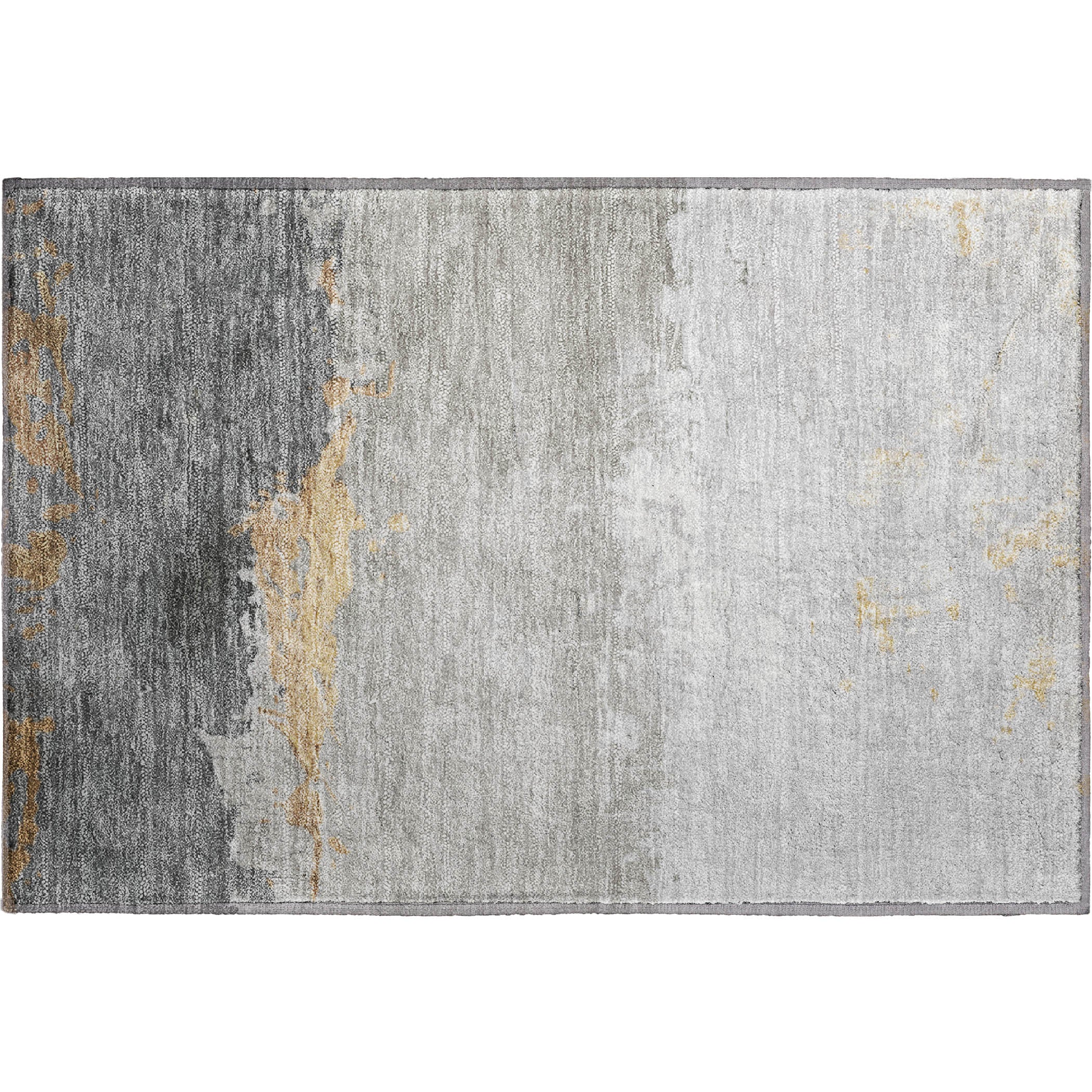 Zanzibar Machine Washable Transitional Gold Rug 1'8" x 2'6" #shape_Rectangle