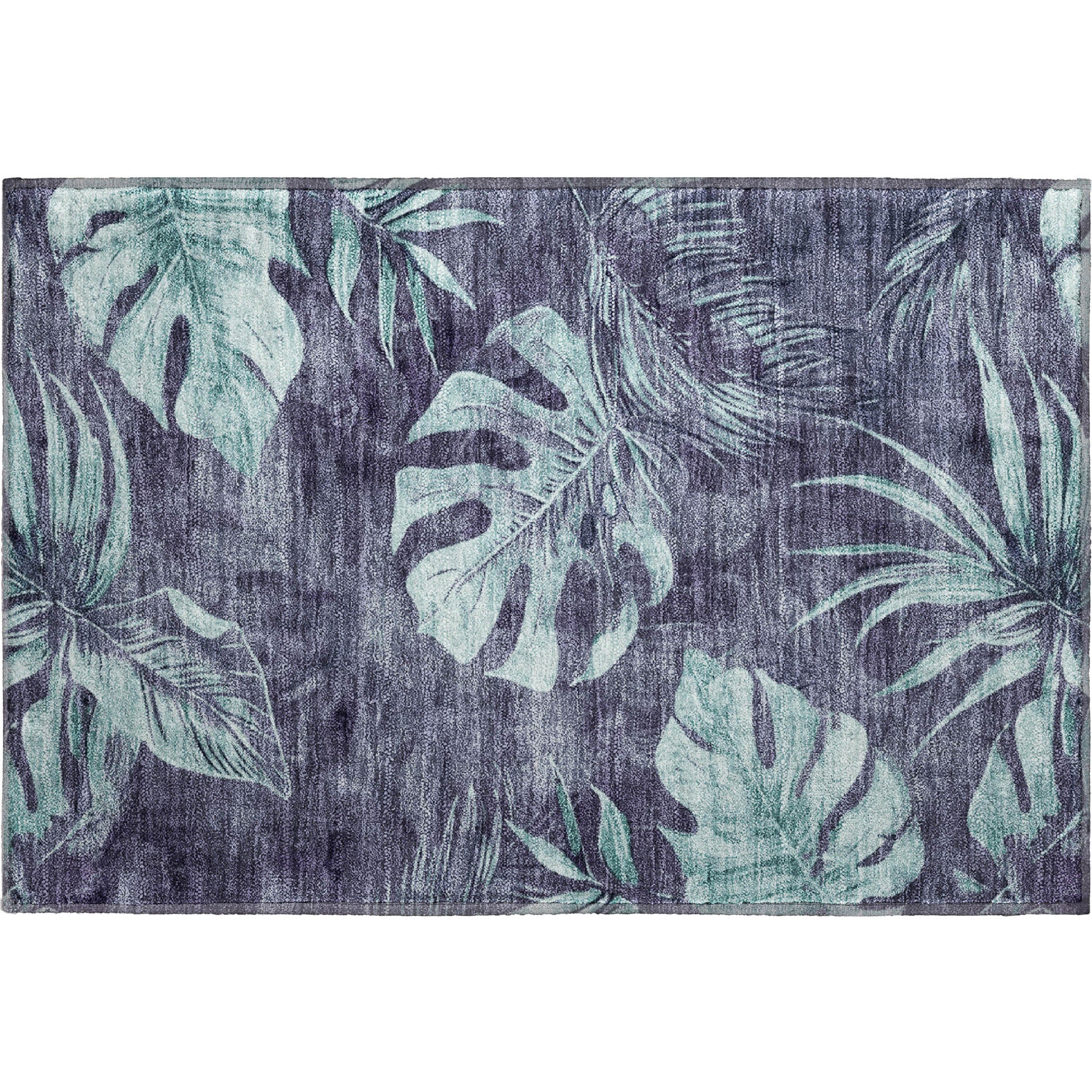 Tbilisi Machine Washable Transitional Blue Rug 1'8" x 2'6" #shape_Rectangle