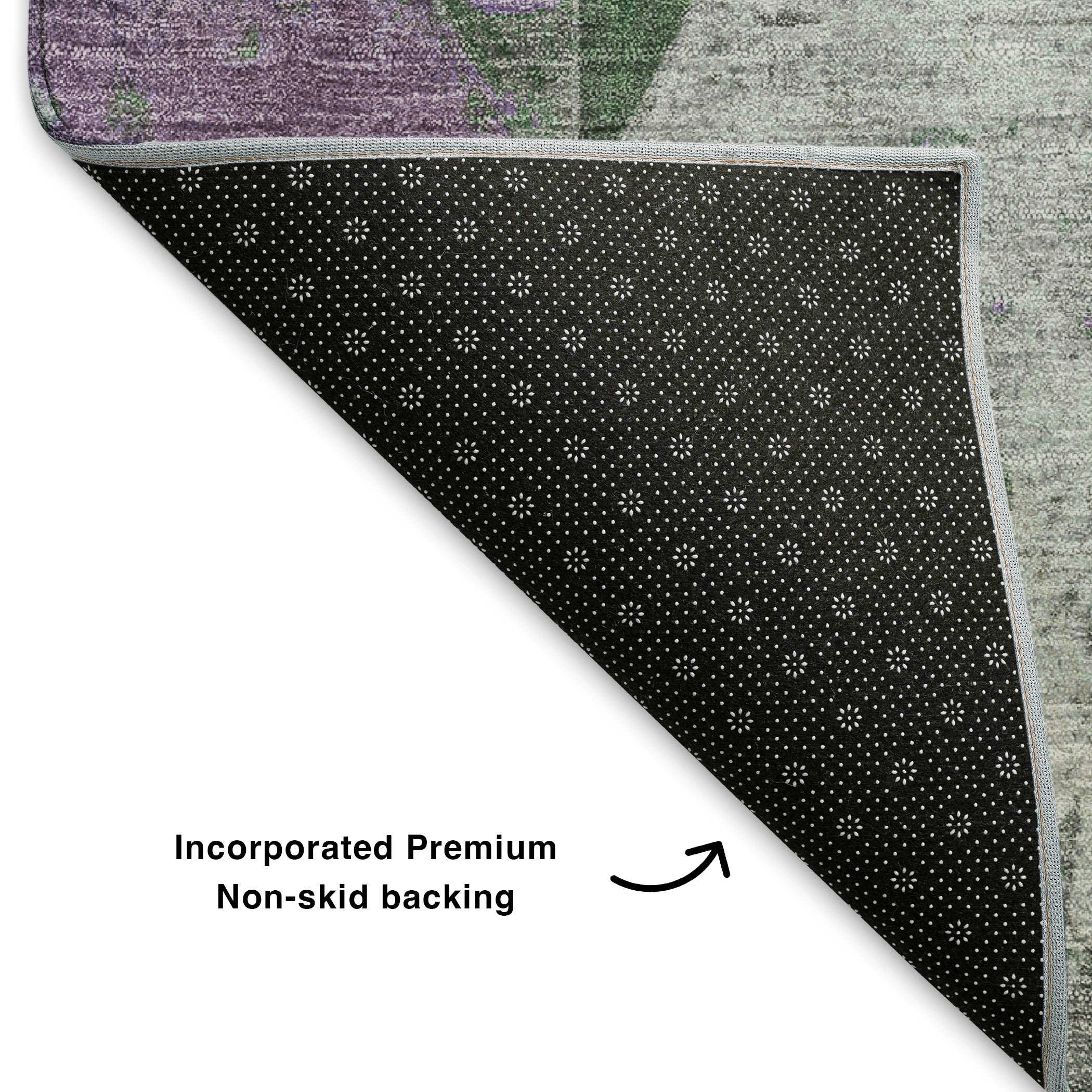 Lucerne Machine Washable Transitional Emerald Green Rug 1'8" x 2'6" #shape_Rectangle