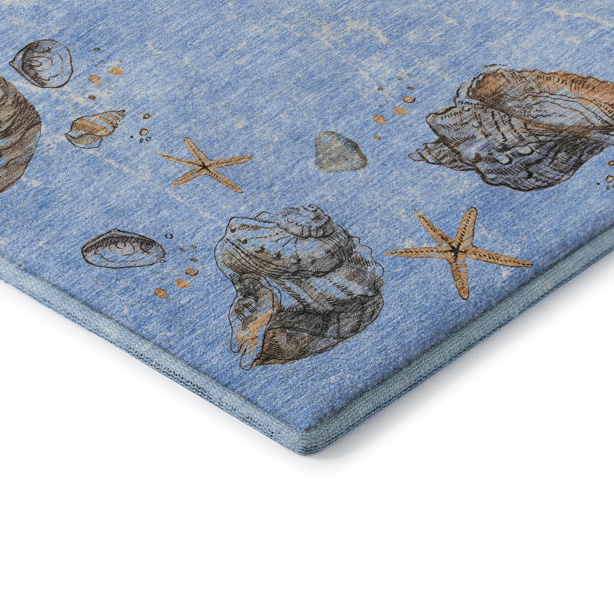 Florence Machine Washable Coastal Blue Rug 1'8" x 2'6" #shape_Rectangle