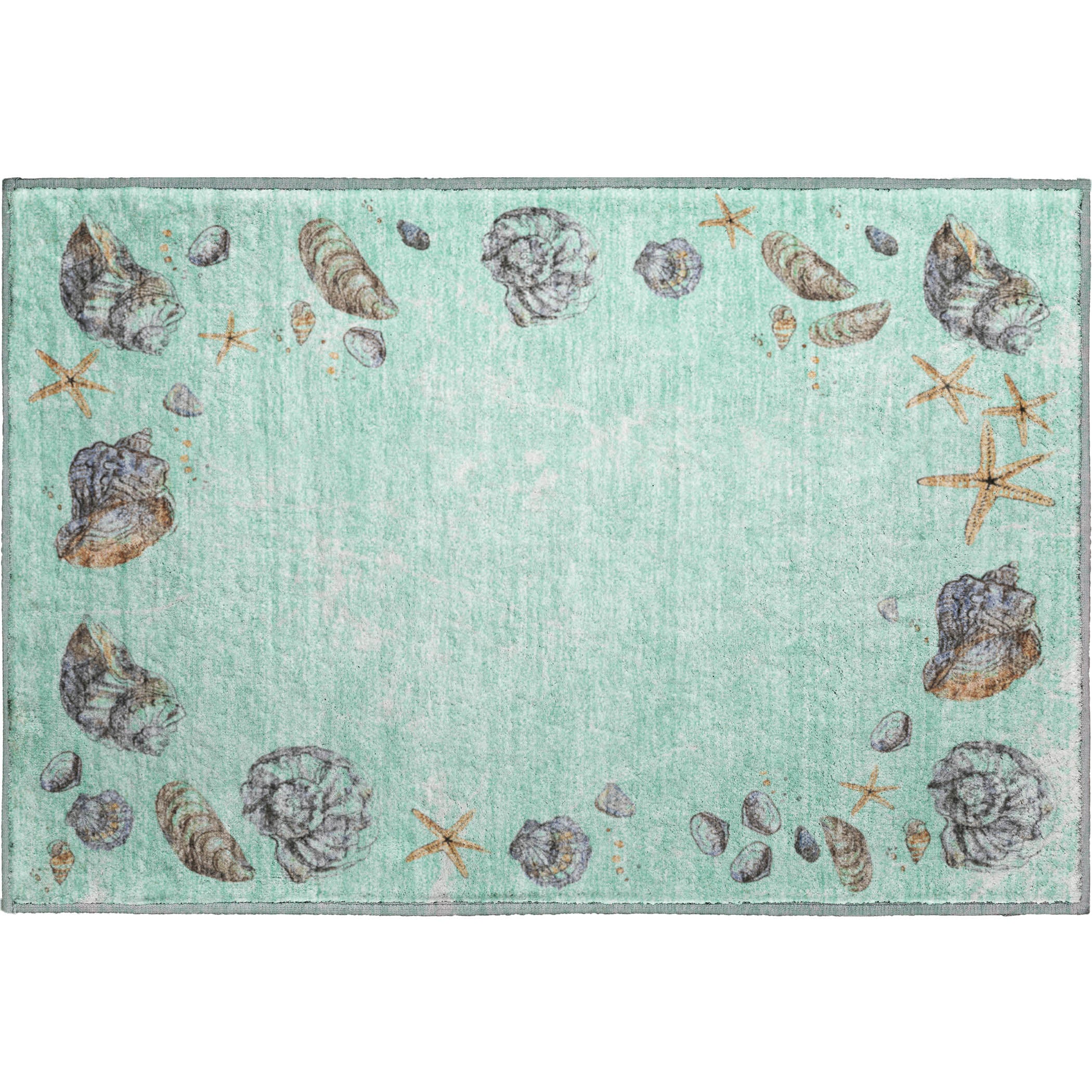 Florence Machine Washable Coastal Green Rug 1'8" x 2'6" #shape_Rectangle