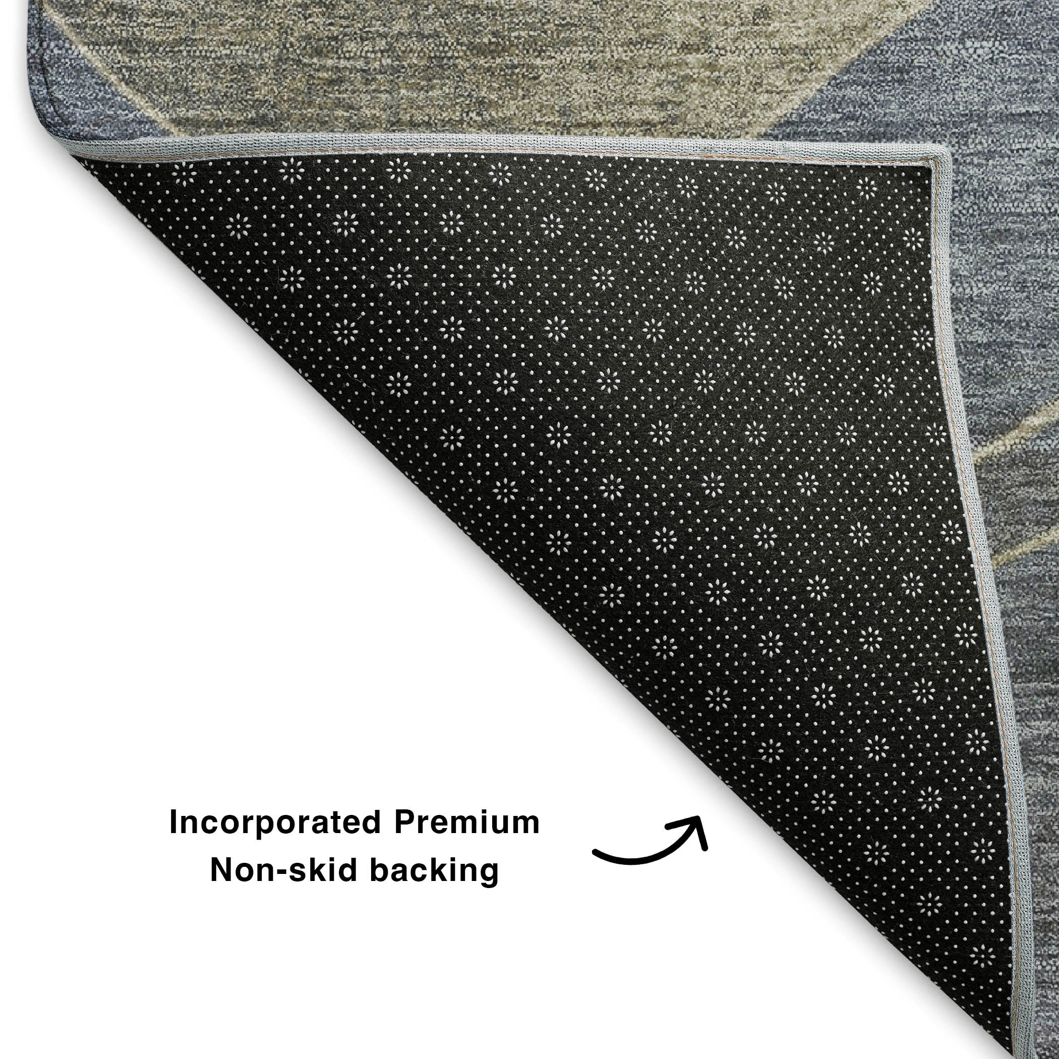 Nairobi Machine Washable Transitional Denim Blue Rug 1'8" x 2'6" #shape_Rectangle