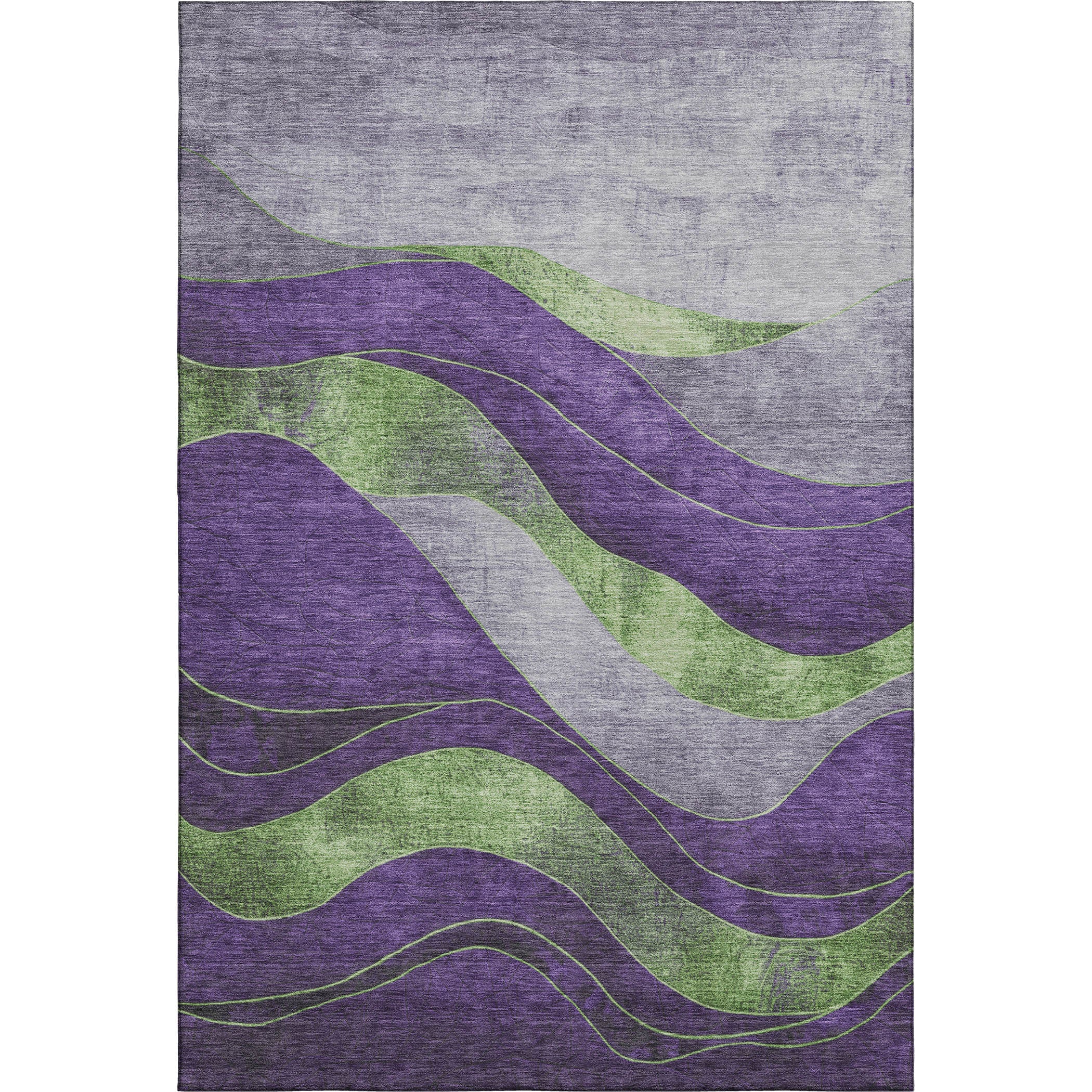 Nairobi Machine Washable Transitional Purple Rug 2'6" x 3'10" #shape_Rectangle