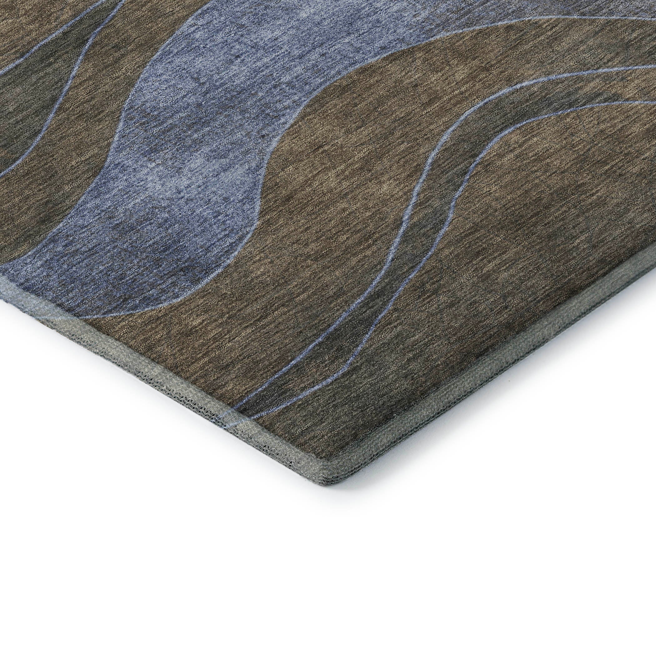 Nairobi Machine Washable Transitional Taupe Brown Rug 1'8" x 2'6" #shape_Rectangle