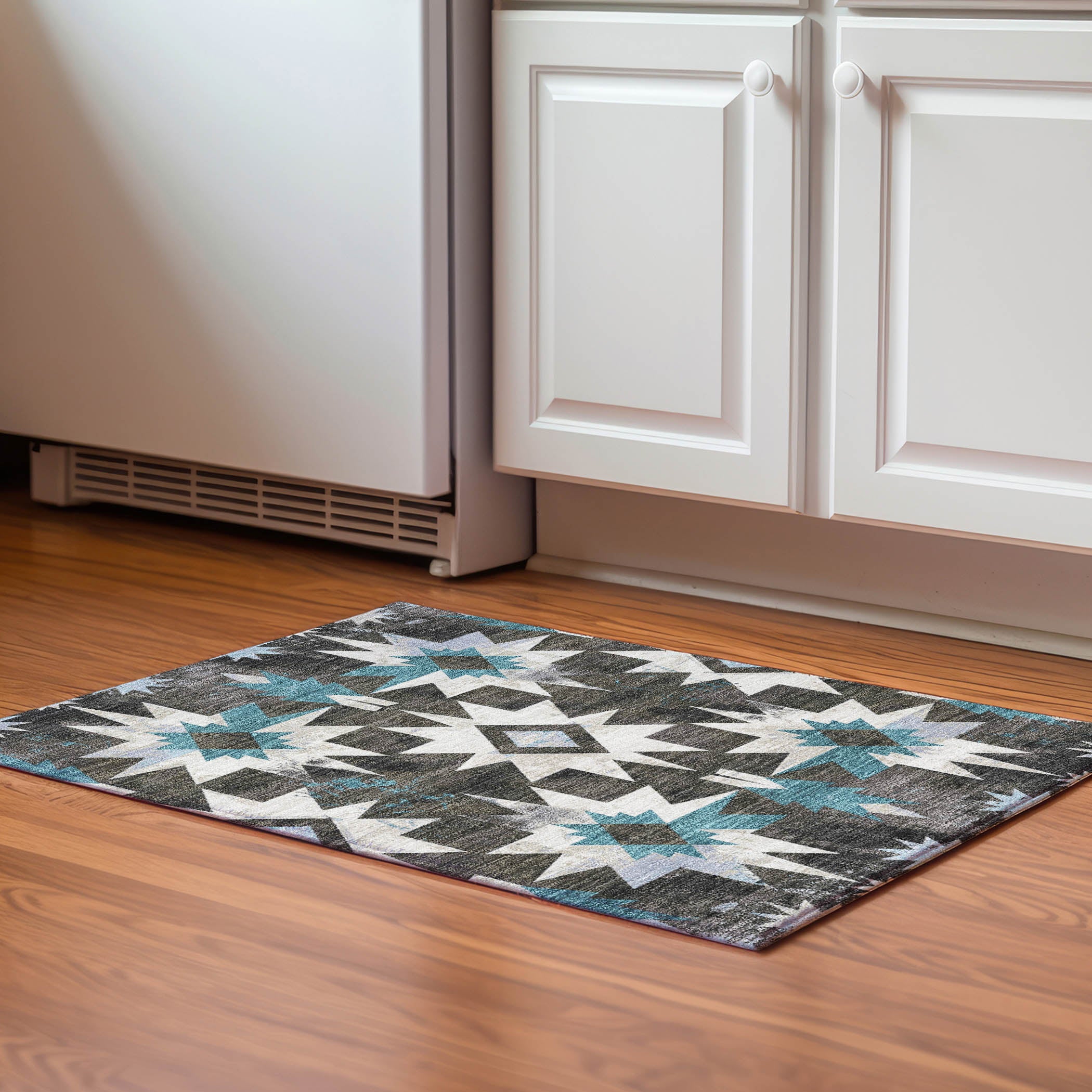 Chiang Mai Machine Washable Transitional Coffee Brown Rug 1'8" x 2'6" #shape_Rectangle