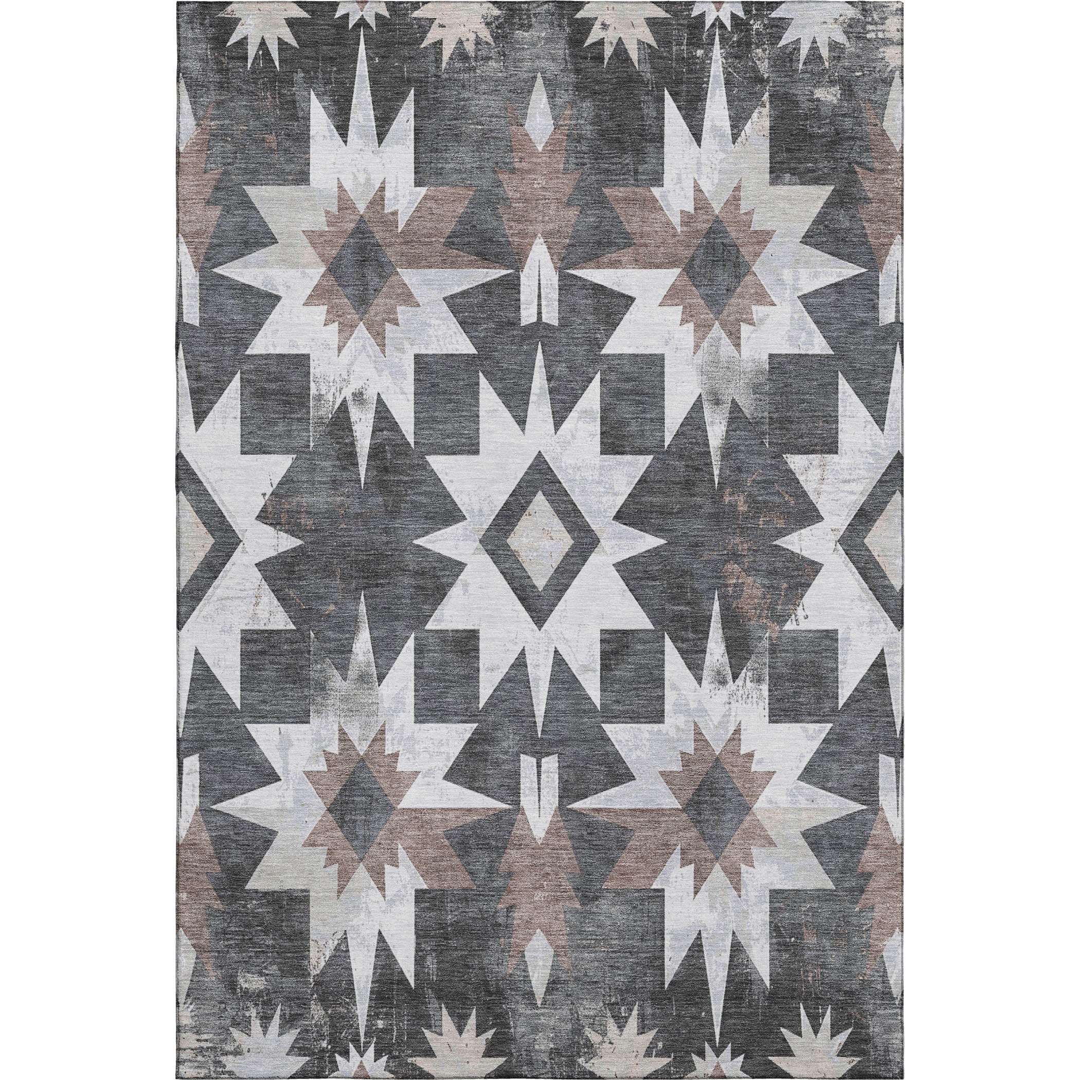 Chiang Mai Machine Washable Transitional Graphite Gray Rug 2'6" x 3'10" #shape_Rectangle