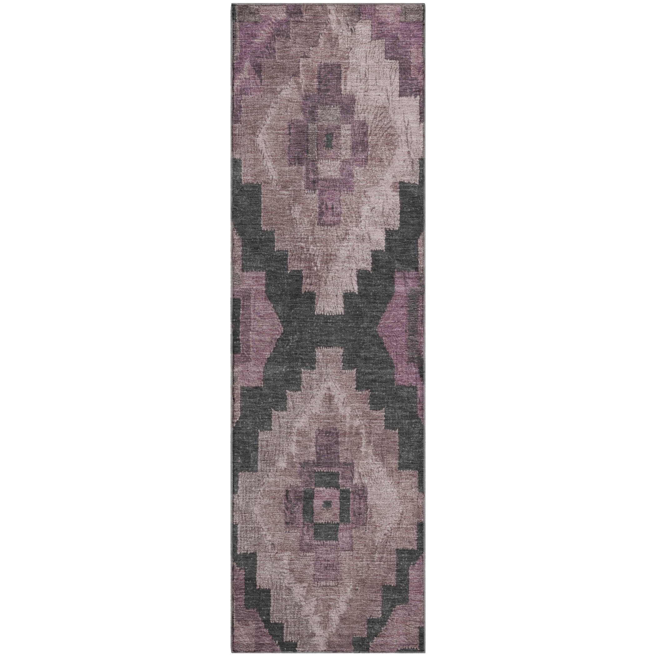 Cusco Machine Washable Transitional Blush Pink Rug 2'3" x 7'6" #shape_Runner