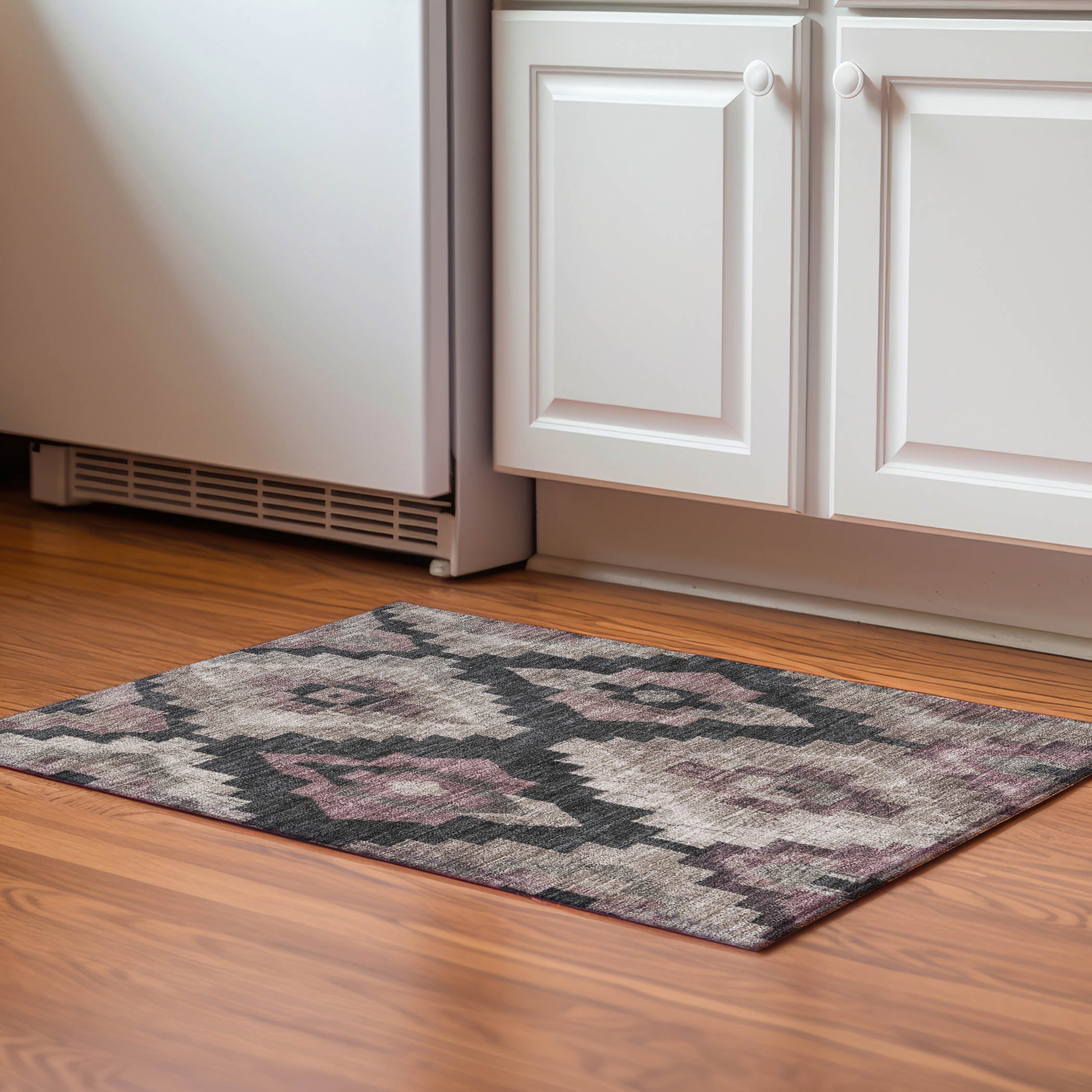 Cusco Machine Washable Transitional Taupe Brown Rug 1'8" x 2'6" #shape_Rectangle