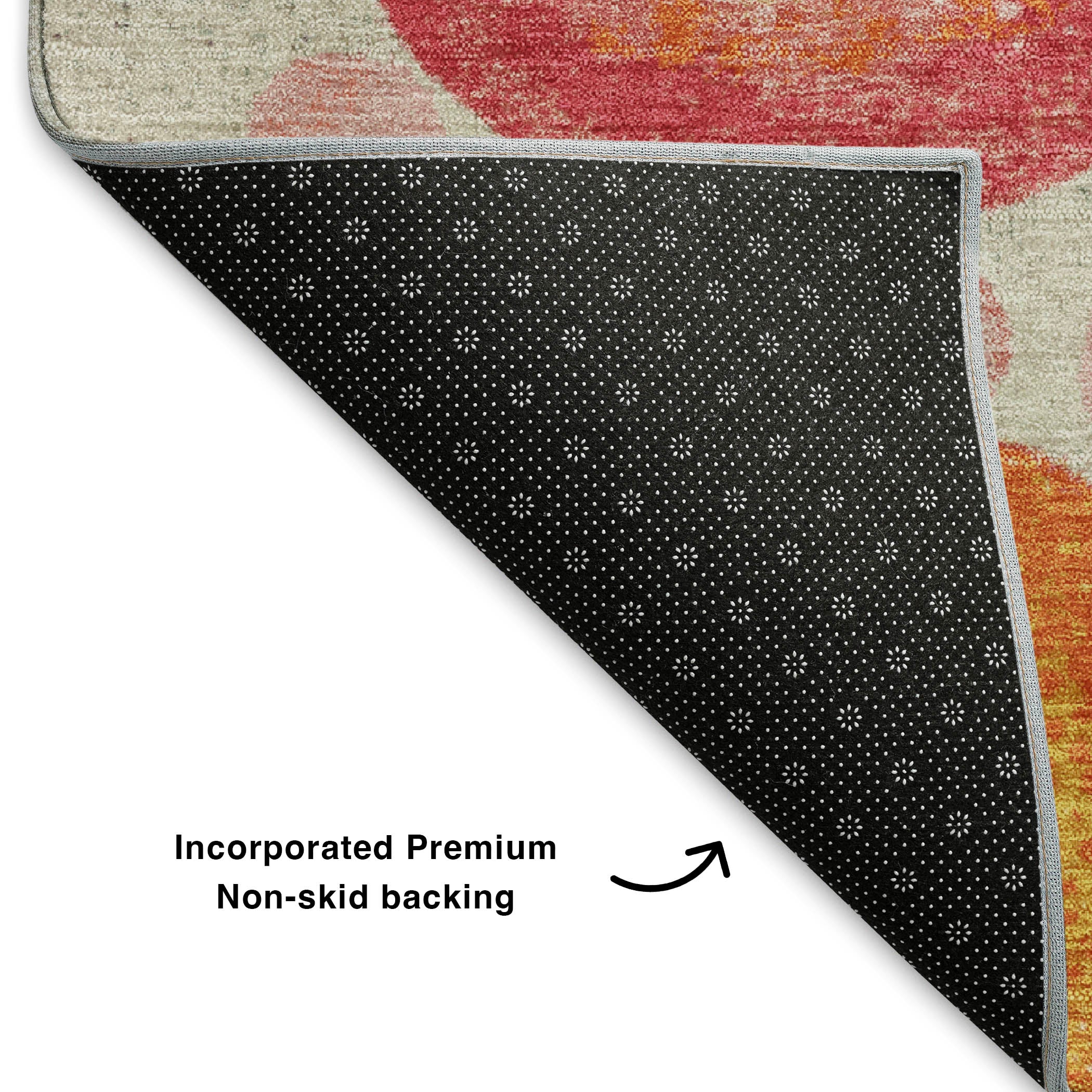 Santorini Machine Washable Transitional Beige Brown Rug 1'8" x 2'6" #shape_Rectangle