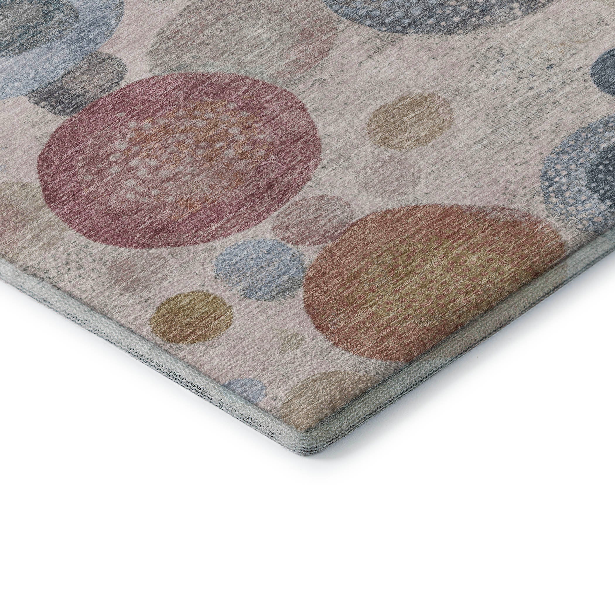 Santorini Machine Washable Transitional Blush Pink Rug 1'8" x 2'6" #shape_Rectangle