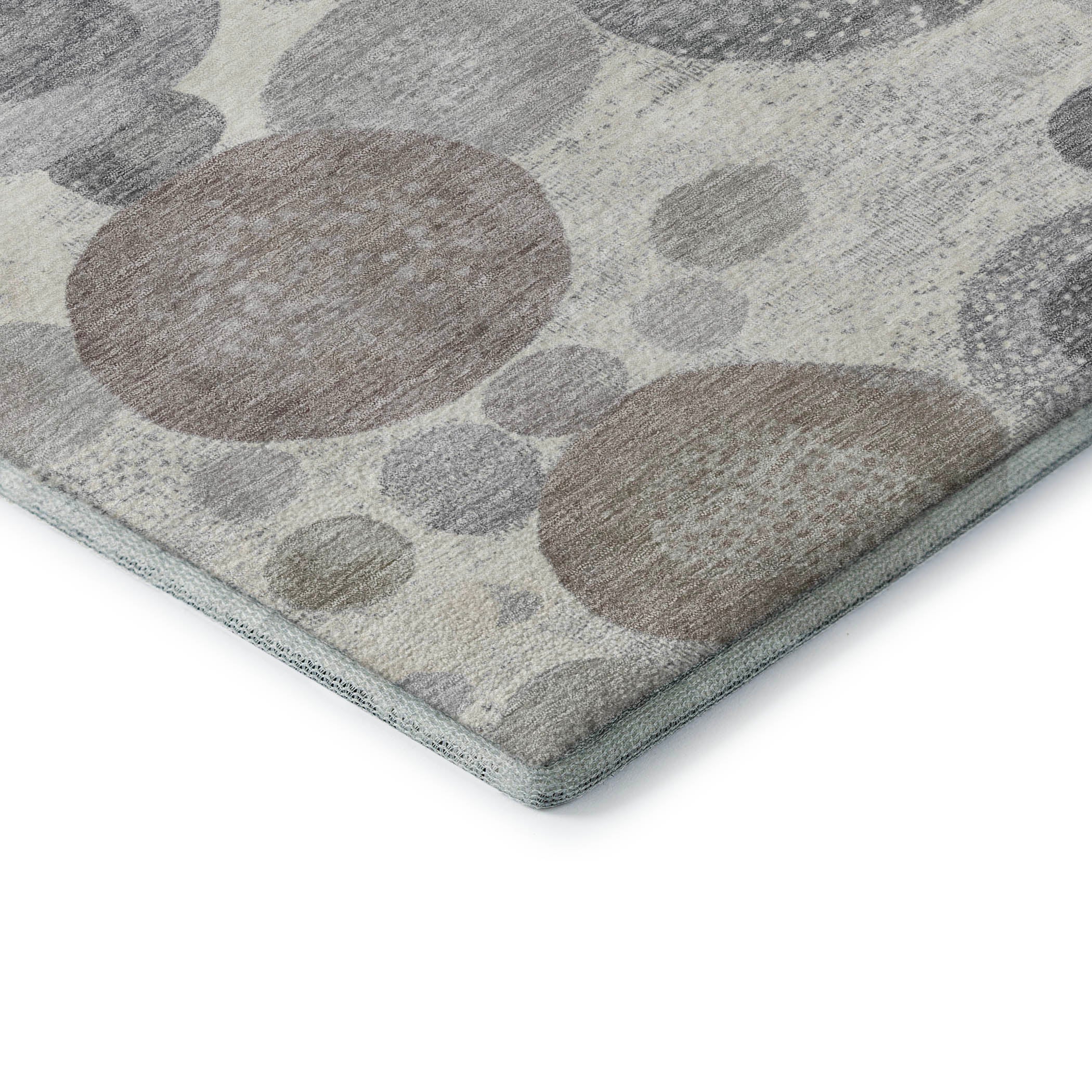 Santorini Machine Washable Transitional Ivory Rug 1'8" x 2'6" #shape_Rectangle