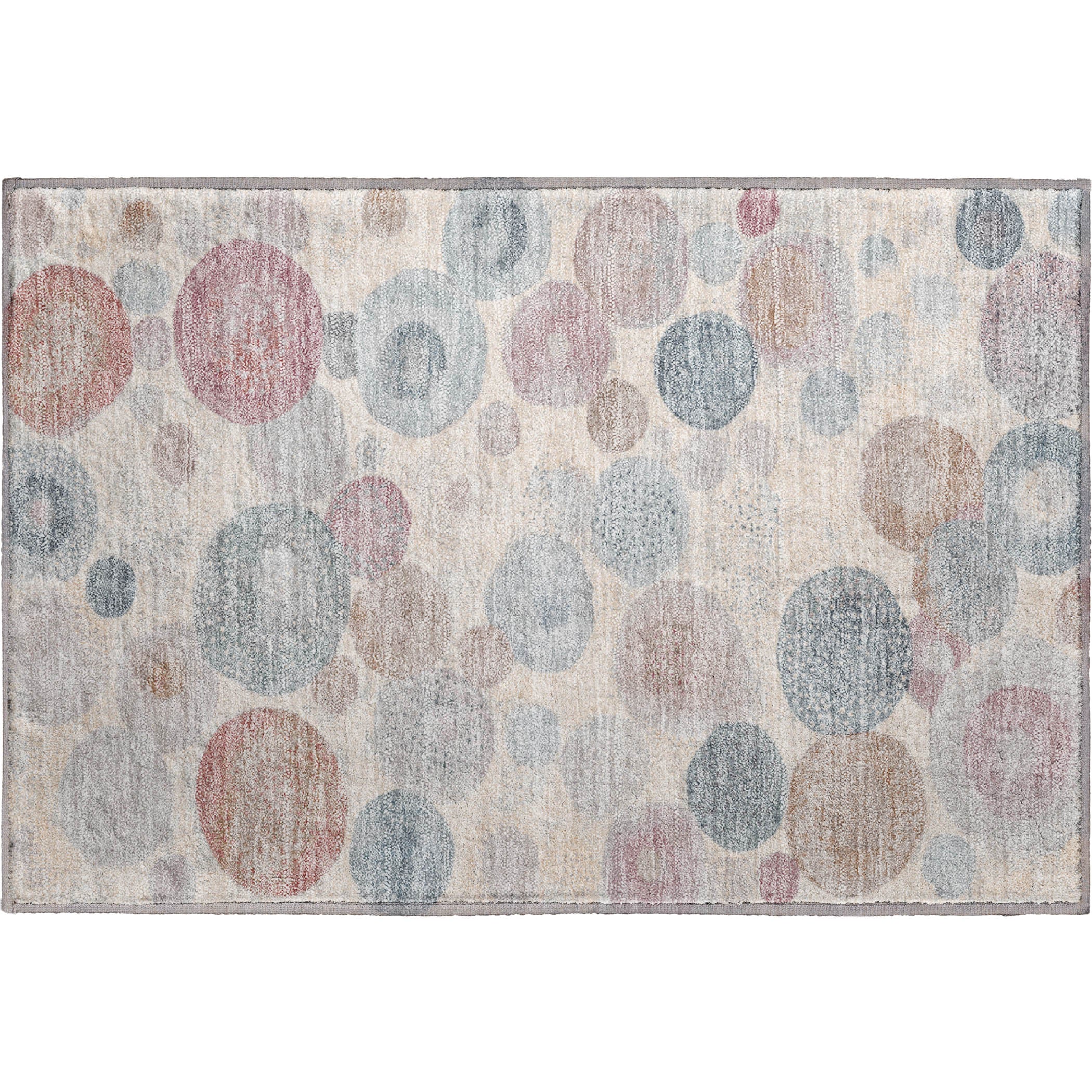 Santorini Machine Washable Transitional Peach Orange Rug 1'8" x 2'6" #shape_Rectangle