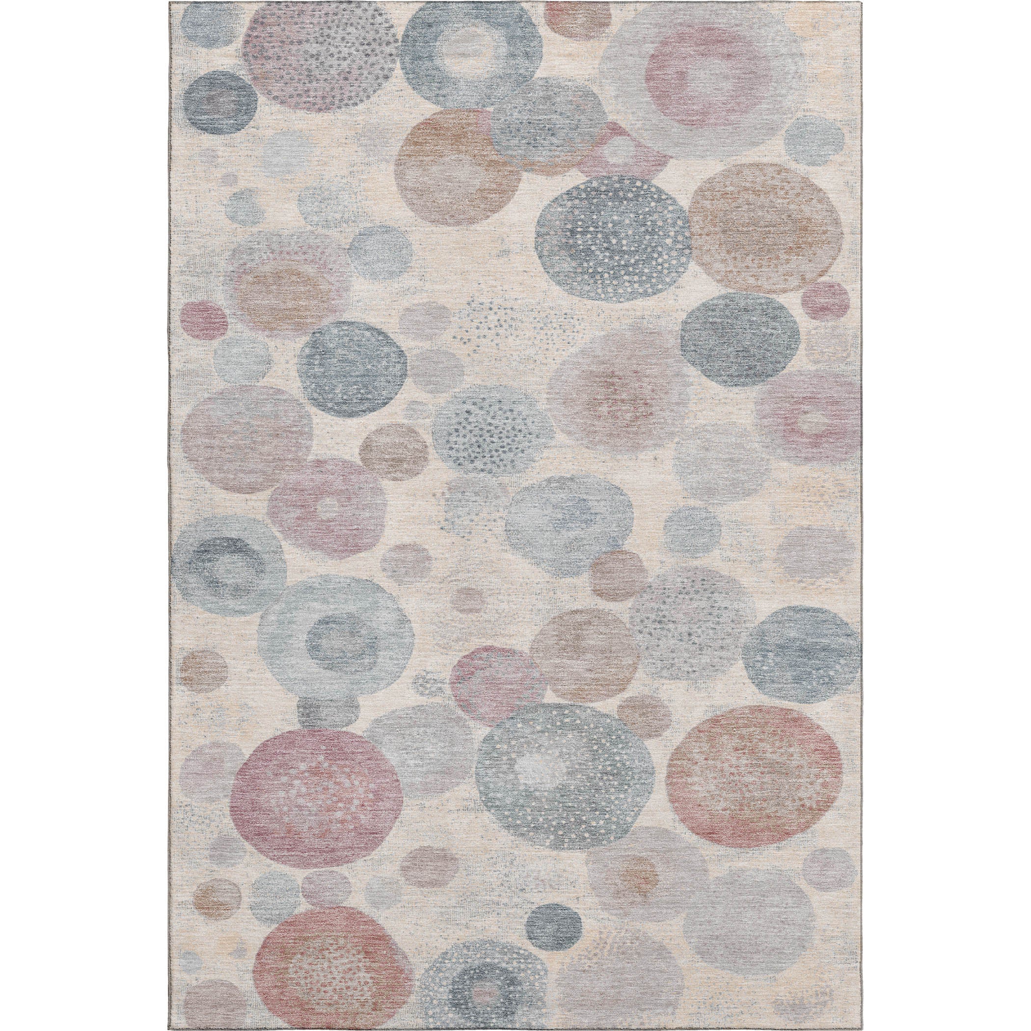 Santorini Machine Washable Transitional Peach Orange Rug 2'6" x 3'10" #shape_Rectangle