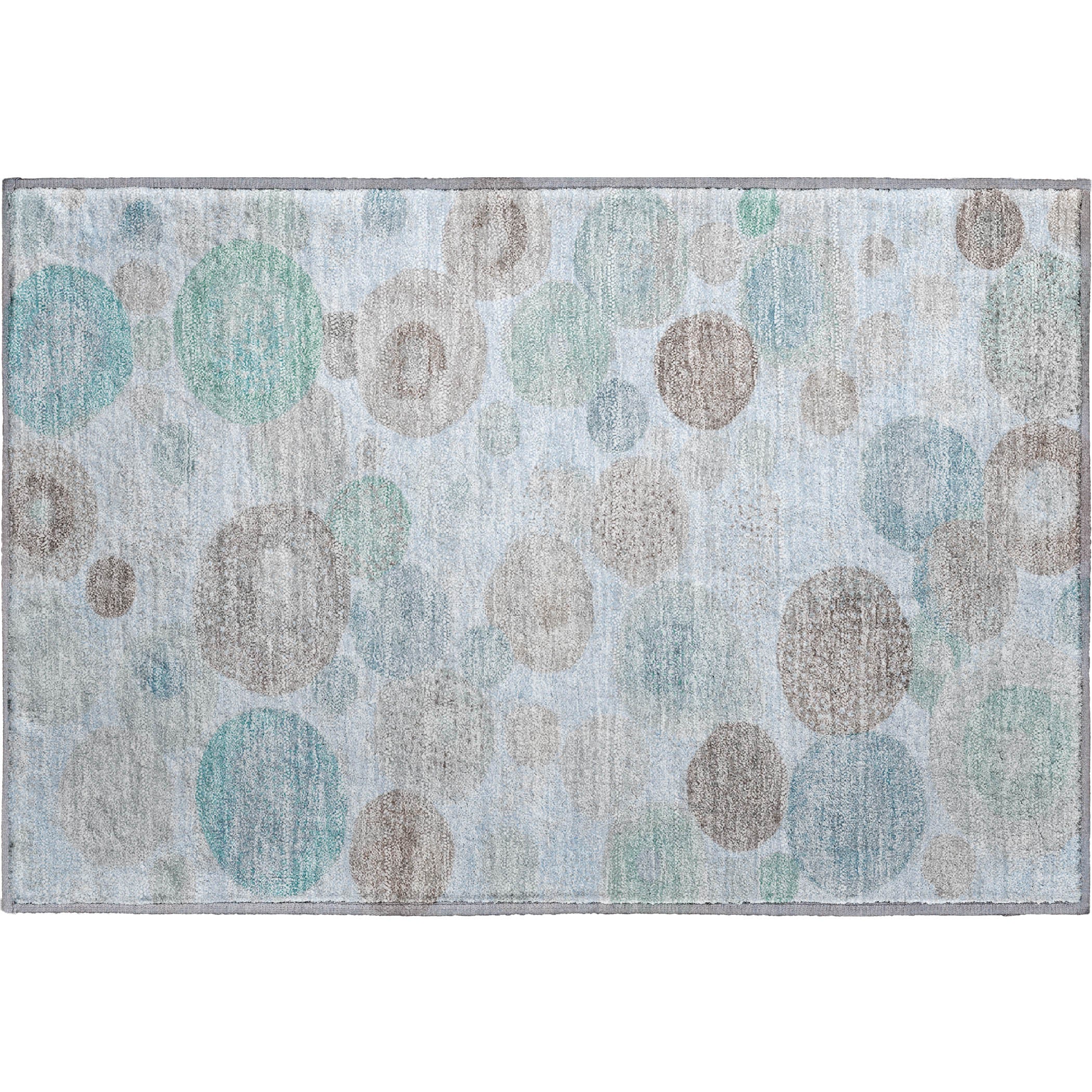 Santorini Machine Washable Transitional Sky Blue Rug 1'8" x 2'6" #shape_Rectangle