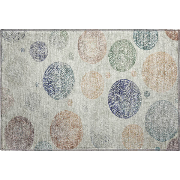 Cusco Machine Washable Transitional Beige Brown Rug 1'8" x 2'6"